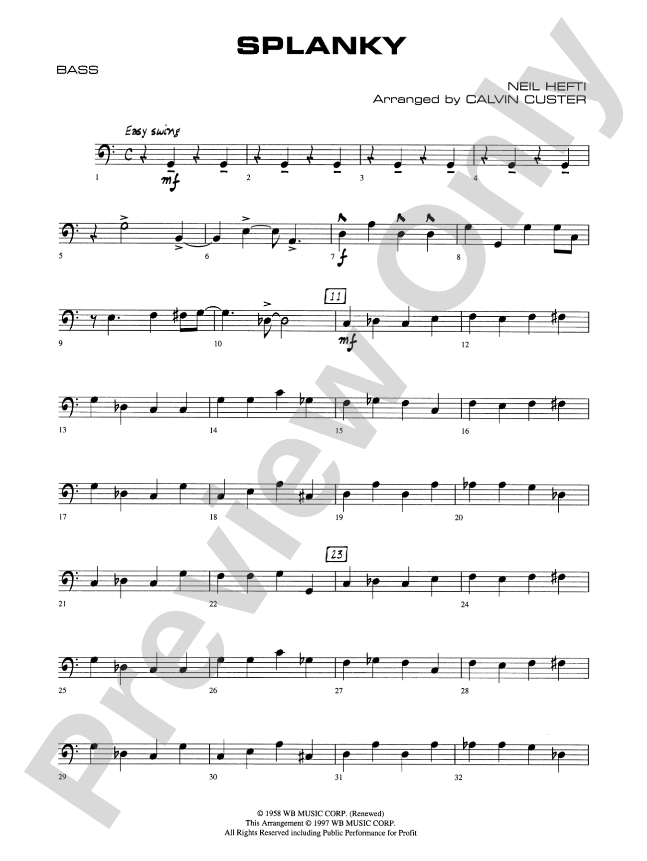 Splanky: String Bass
