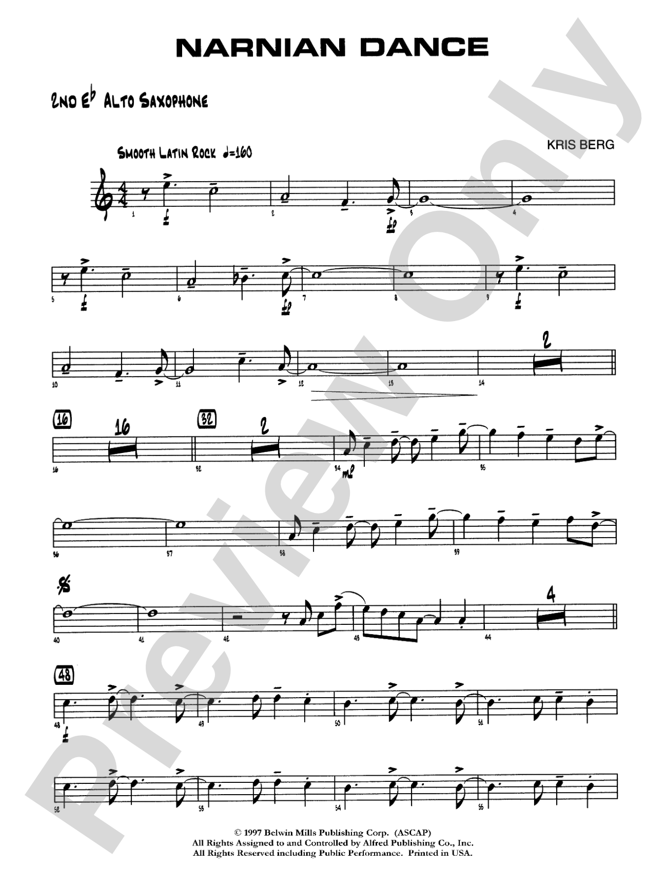 Narnian Dance: 2nd E-flat Alto Saxophone
