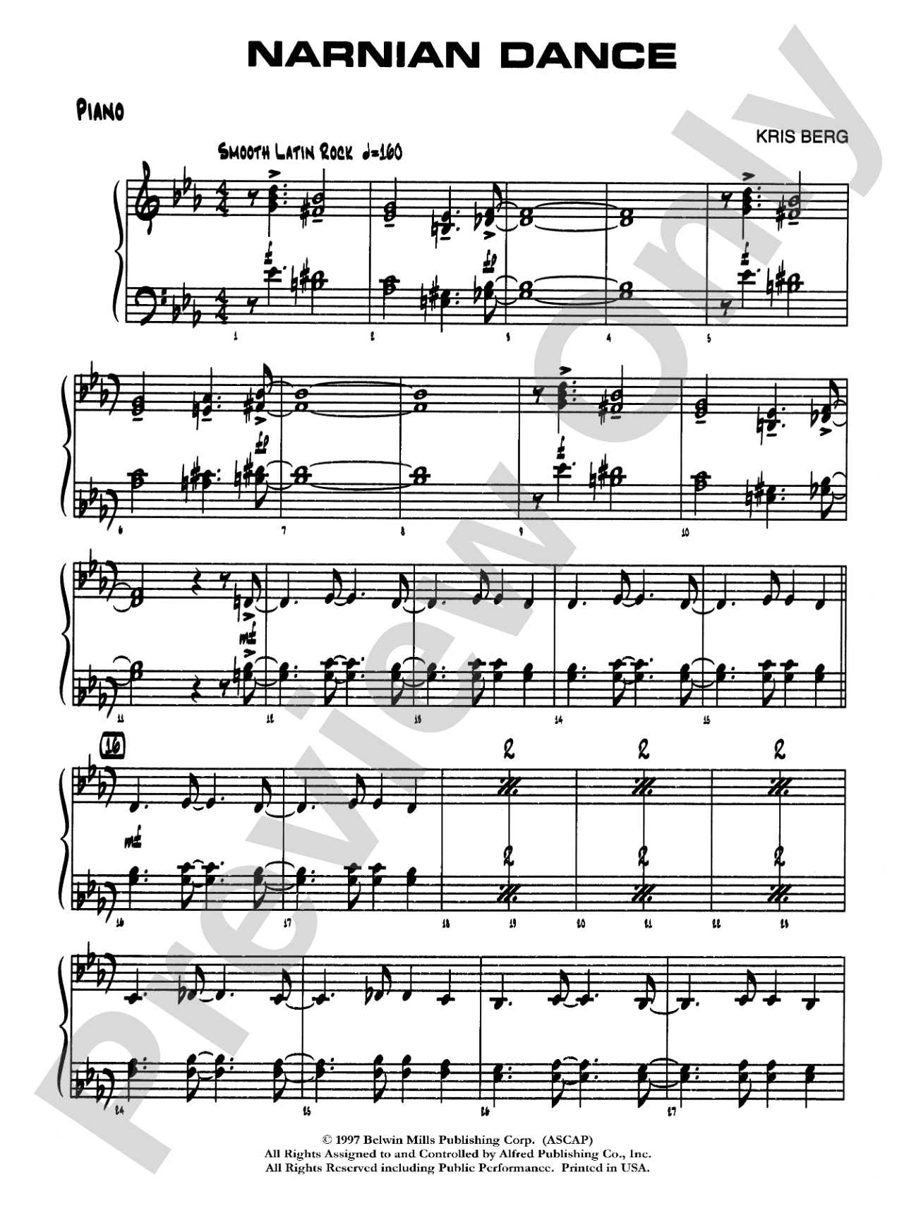 Narnian Dance: Piano Accompaniment