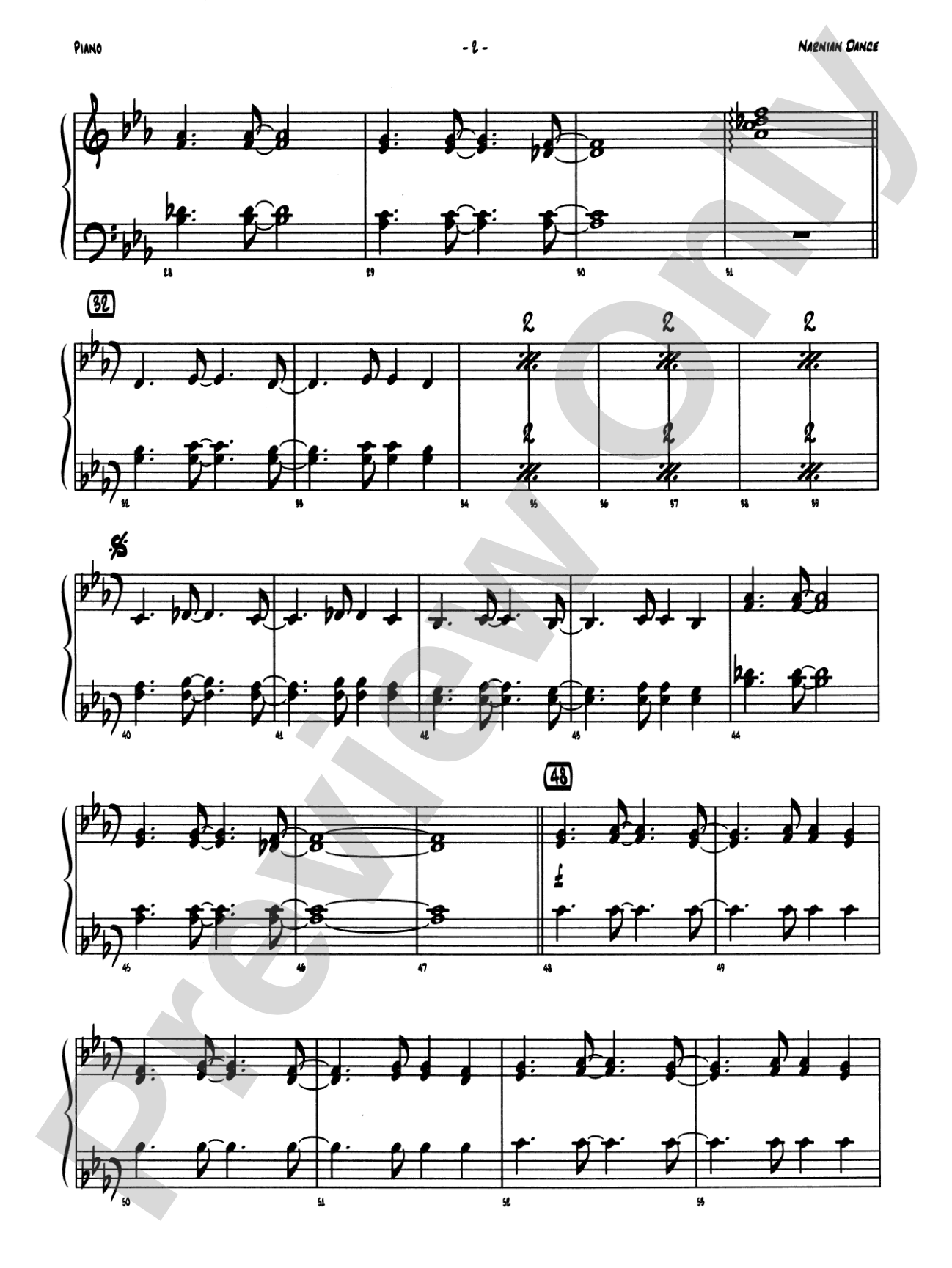 Narnian Dance: Piano Accompaniment