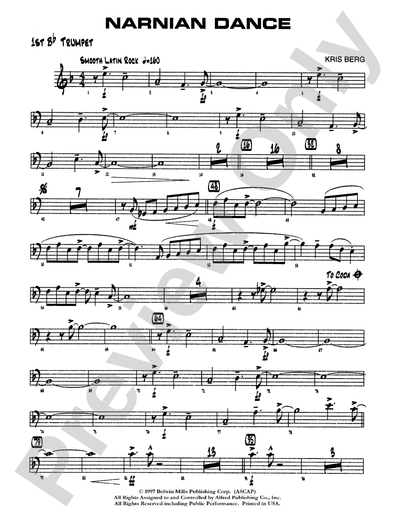 Narnian Dance: 1st B-flat Trumpet
