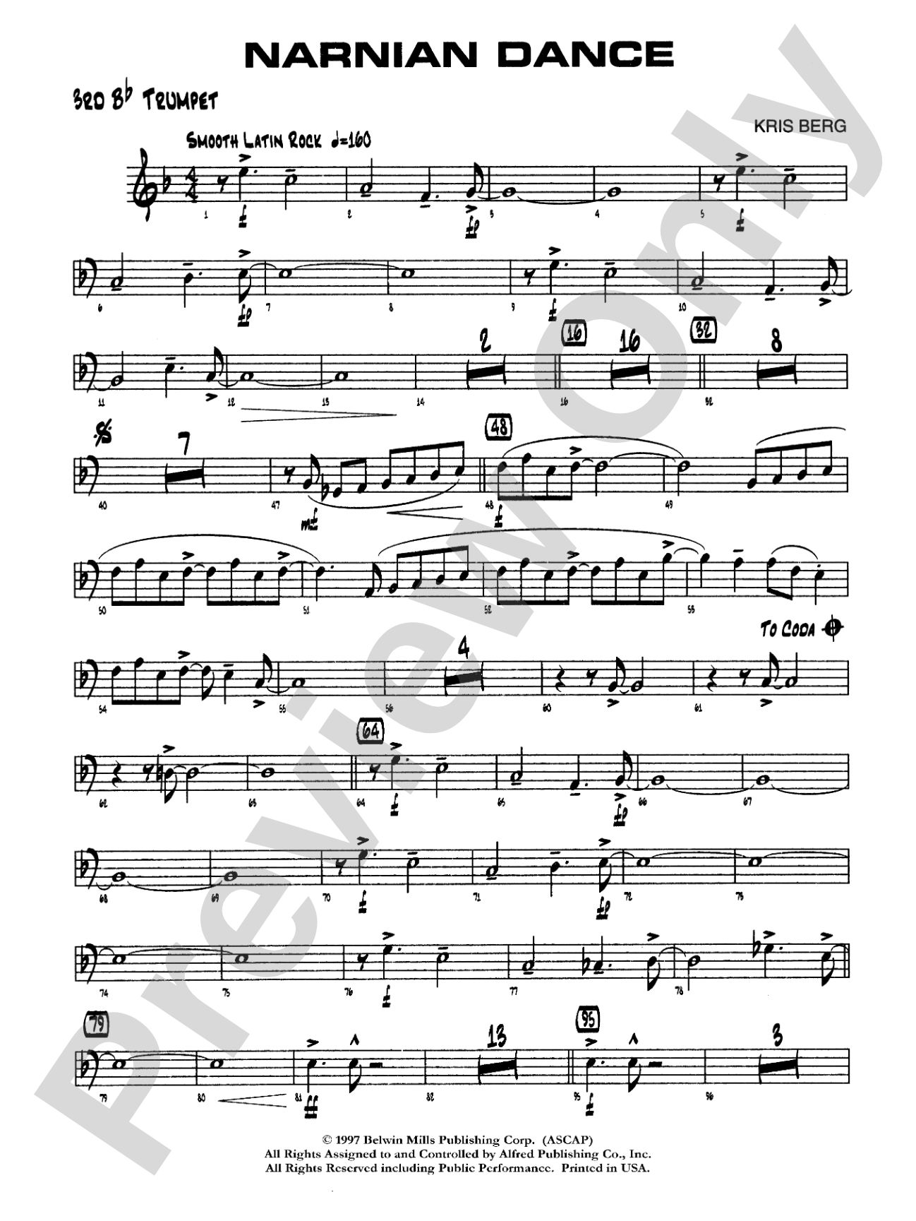 Narnian Dance: 3rd B-flat Trumpet