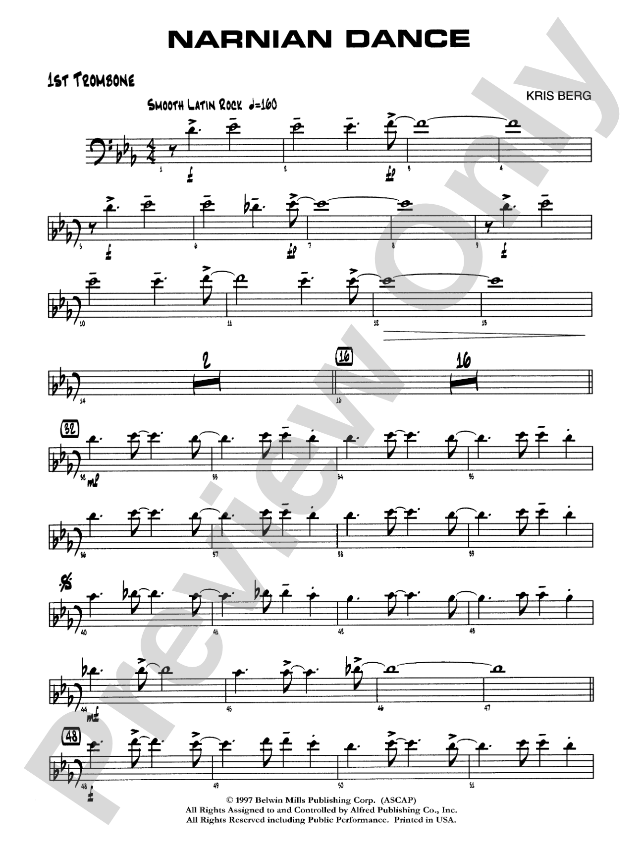 Narnian Dance: 1st Trombone