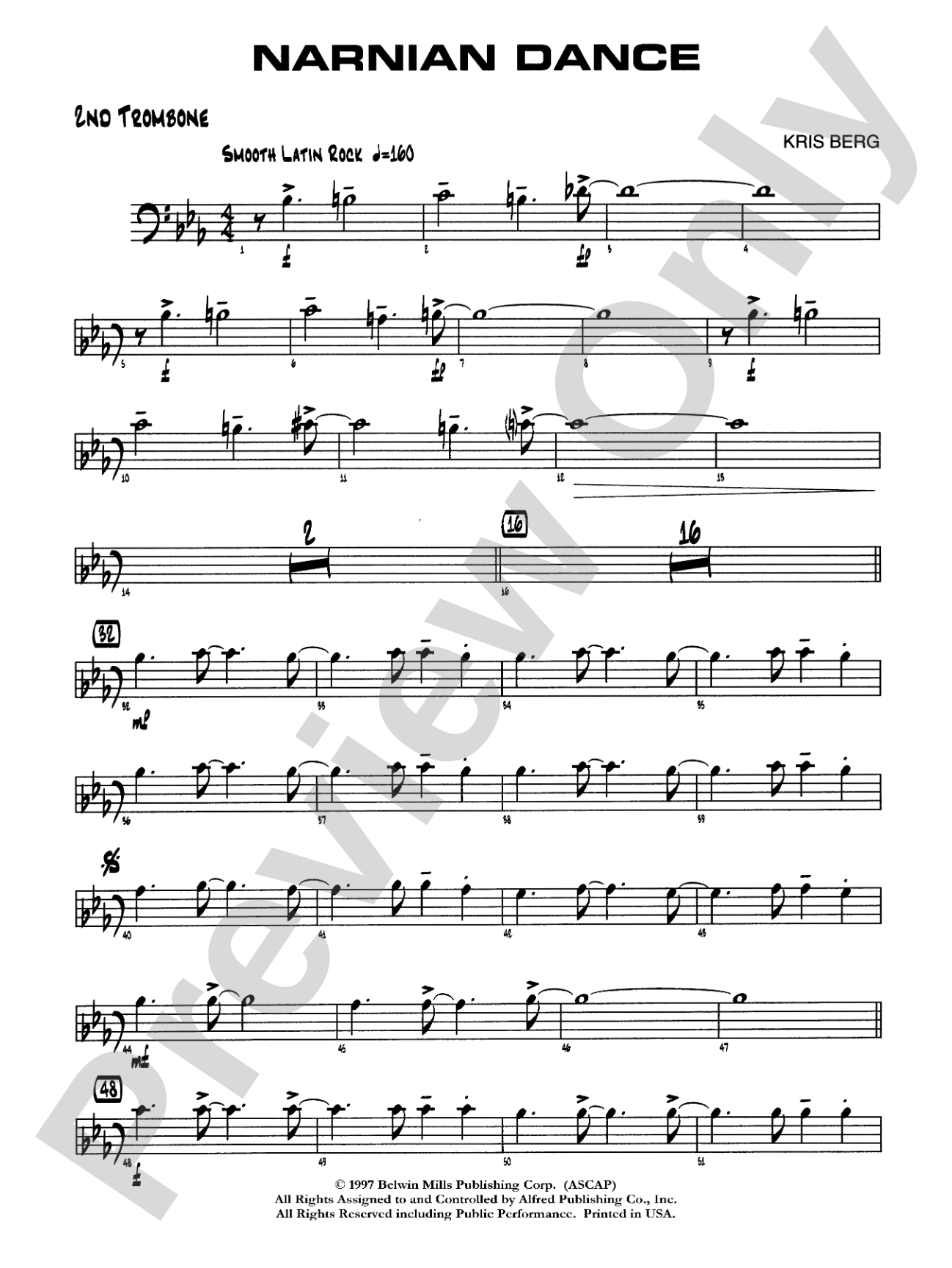 Narnian Dance: 2nd Trombone