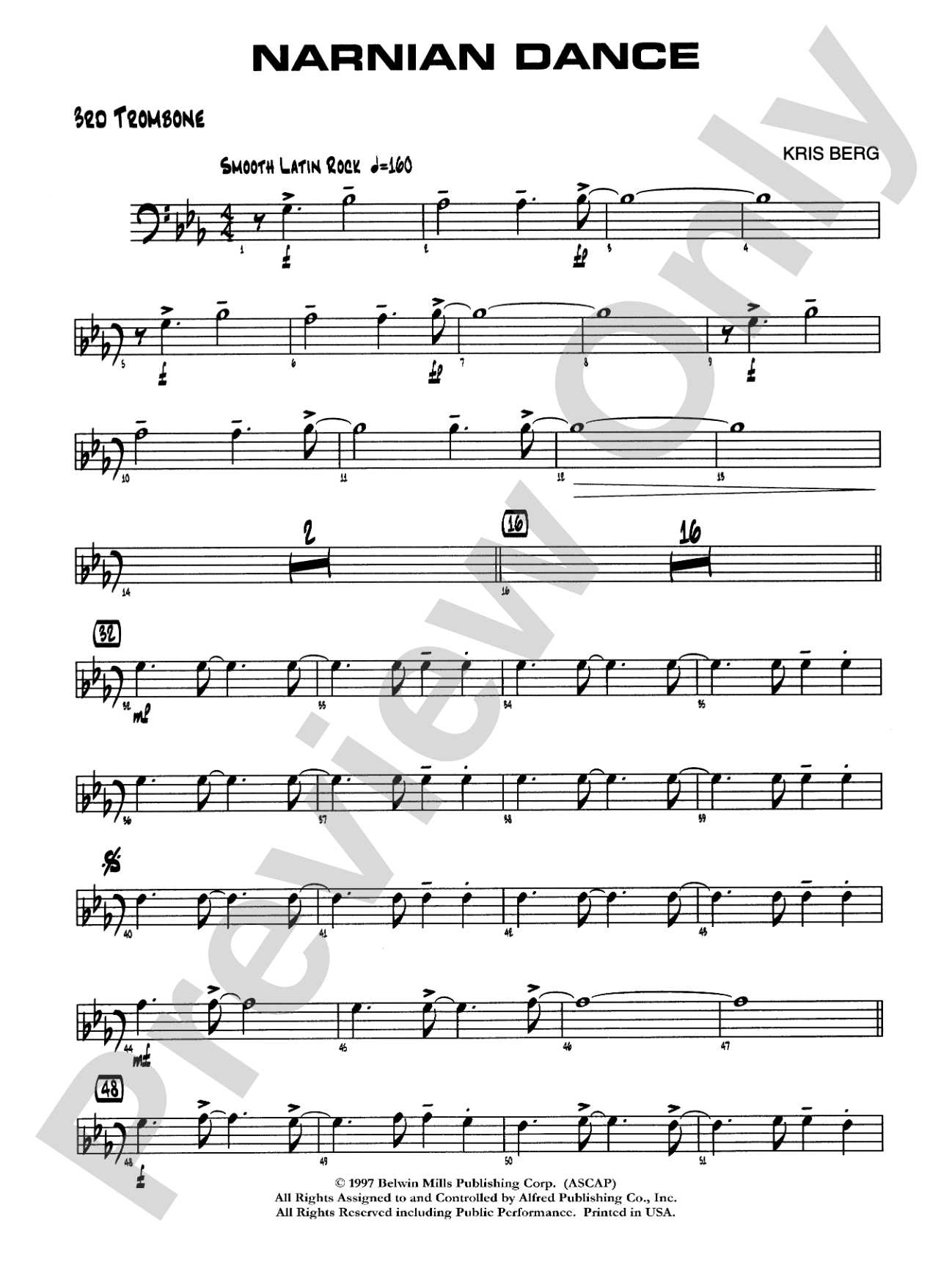 Narnian Dance: 3rd Trombone