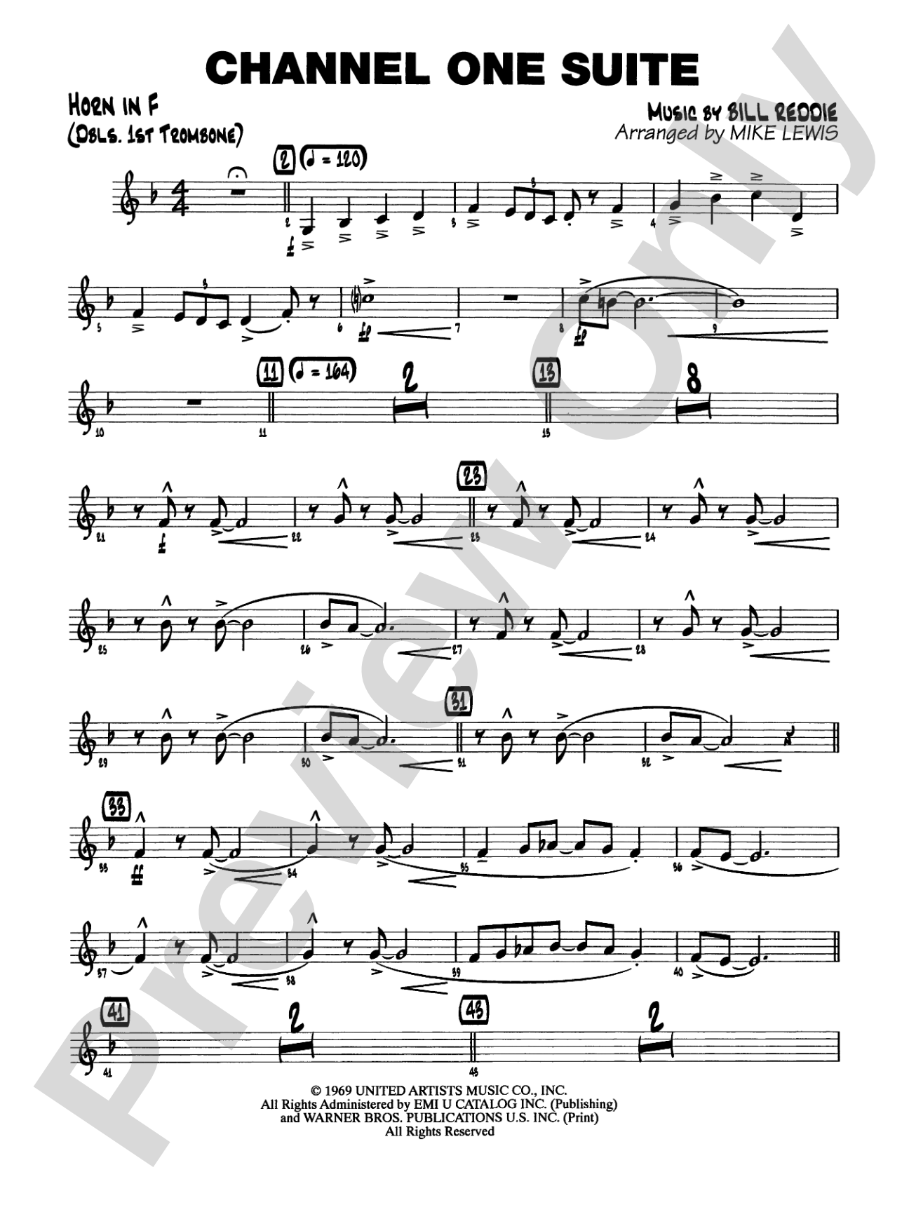Channel One Suite: 1st F Horn