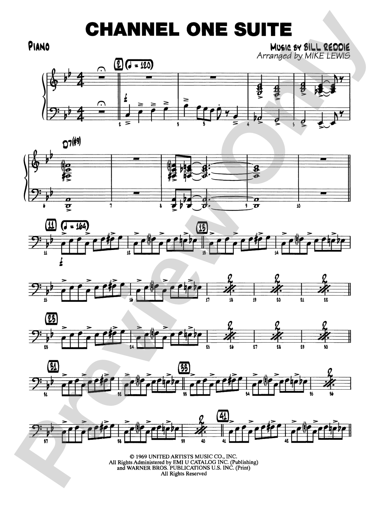 Channel One Suite: Piano Accompaniment