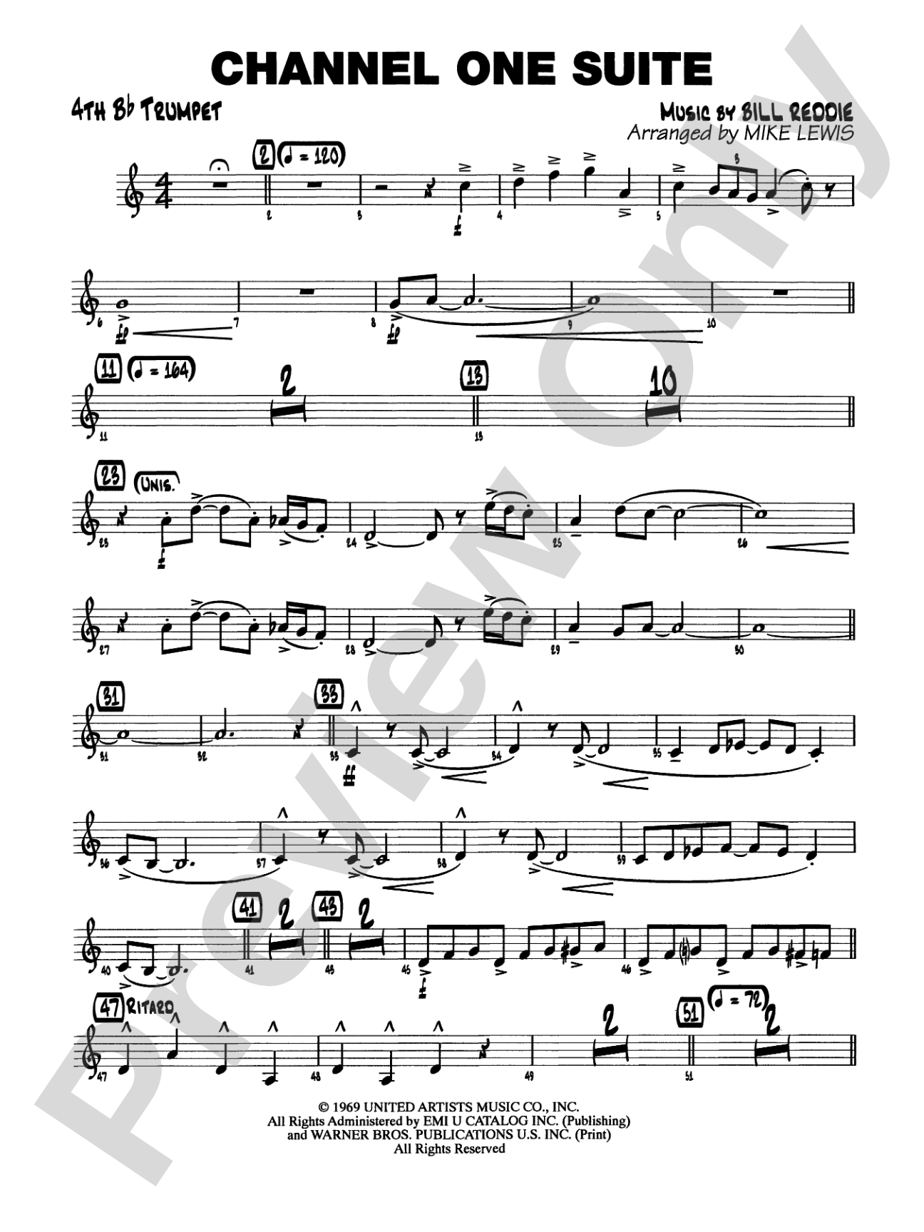 Channel One Suite: 4th B-flat Trumpet