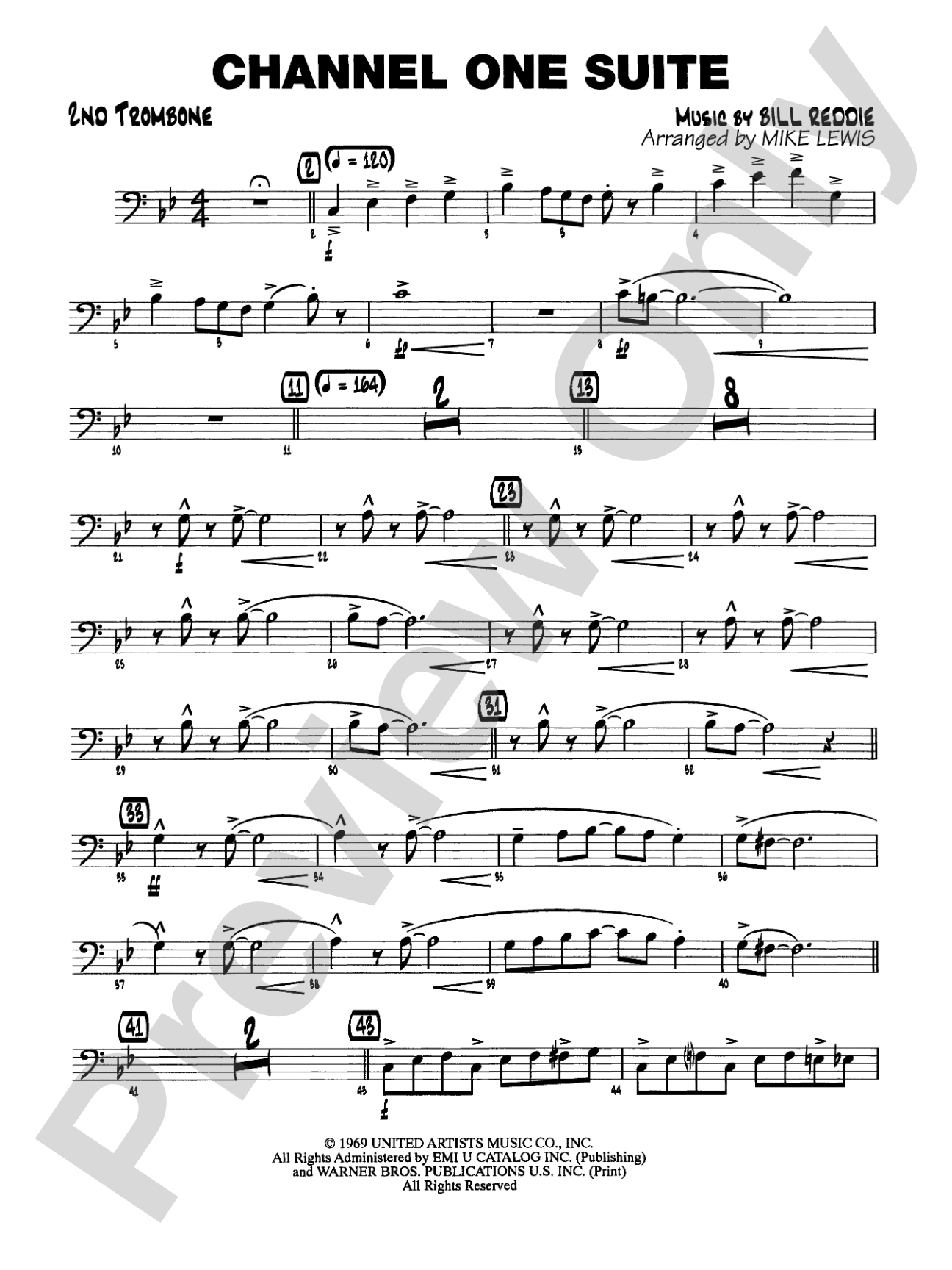 Channel One Suite: 2nd Trombone