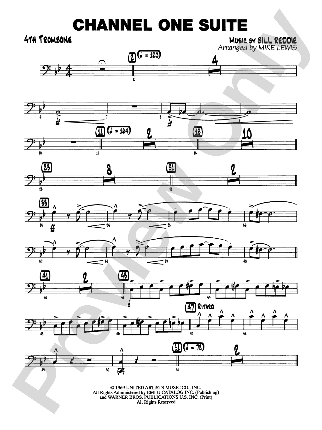 Channel One Suite: 4th Trombone