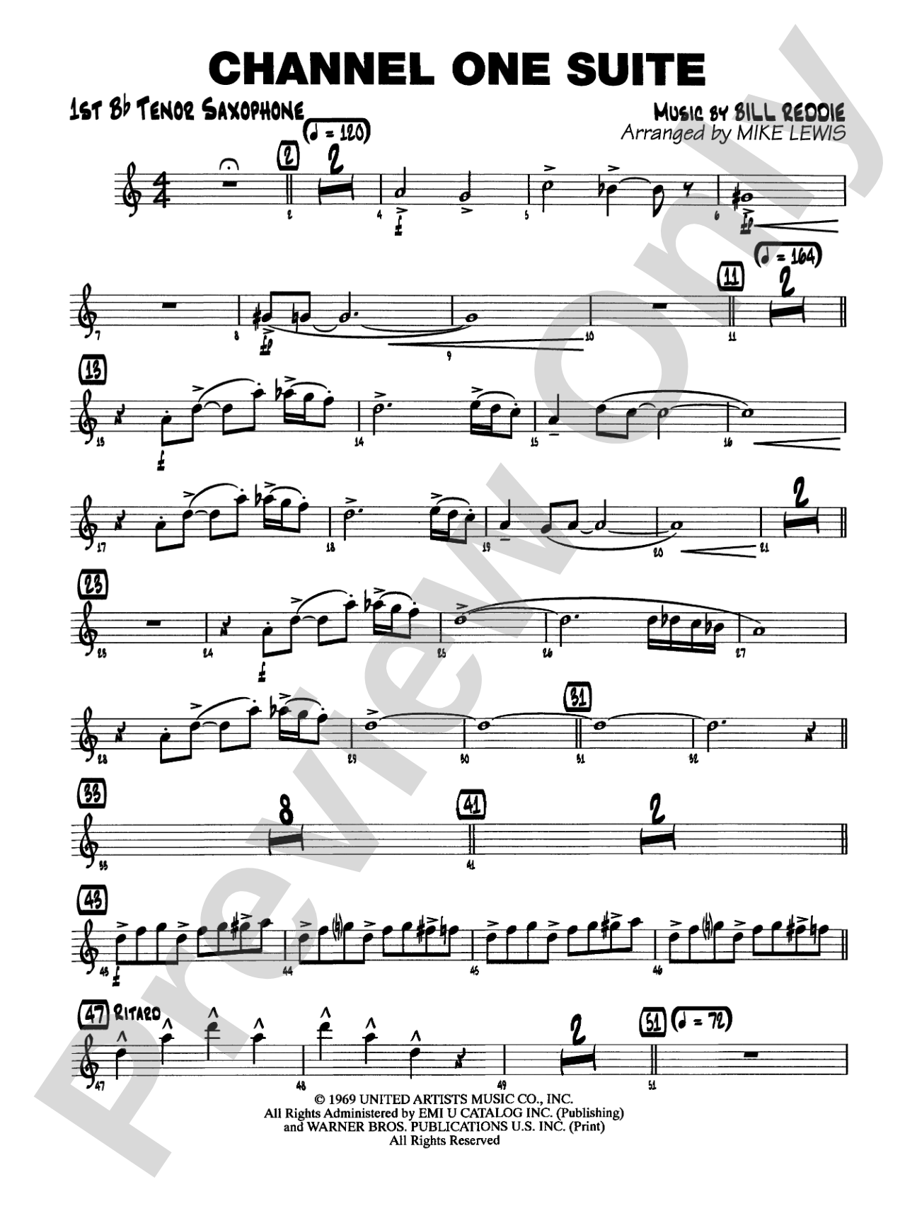 Channel One Suite: B-flat Tenor Saxophone