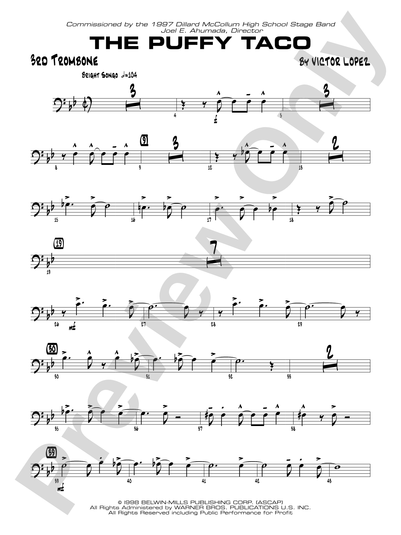Puffy Taco: 3rd Trombone