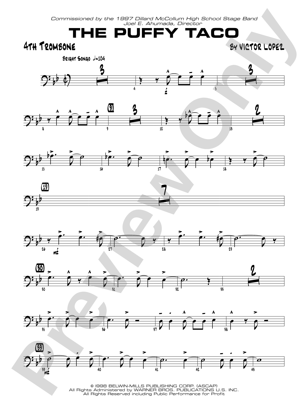 Puffy Taco: 4th Trombone
