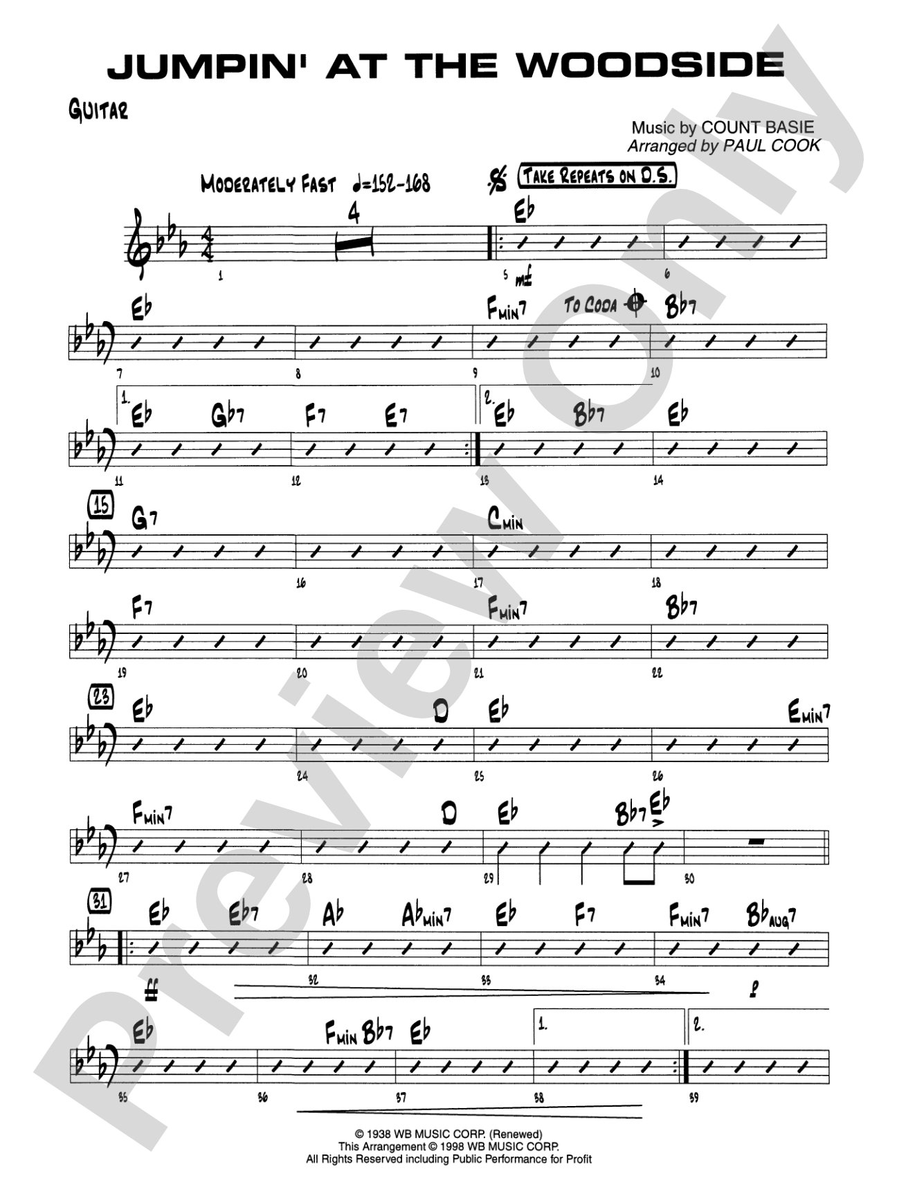 Jumpin' at the Woodside: Guitar