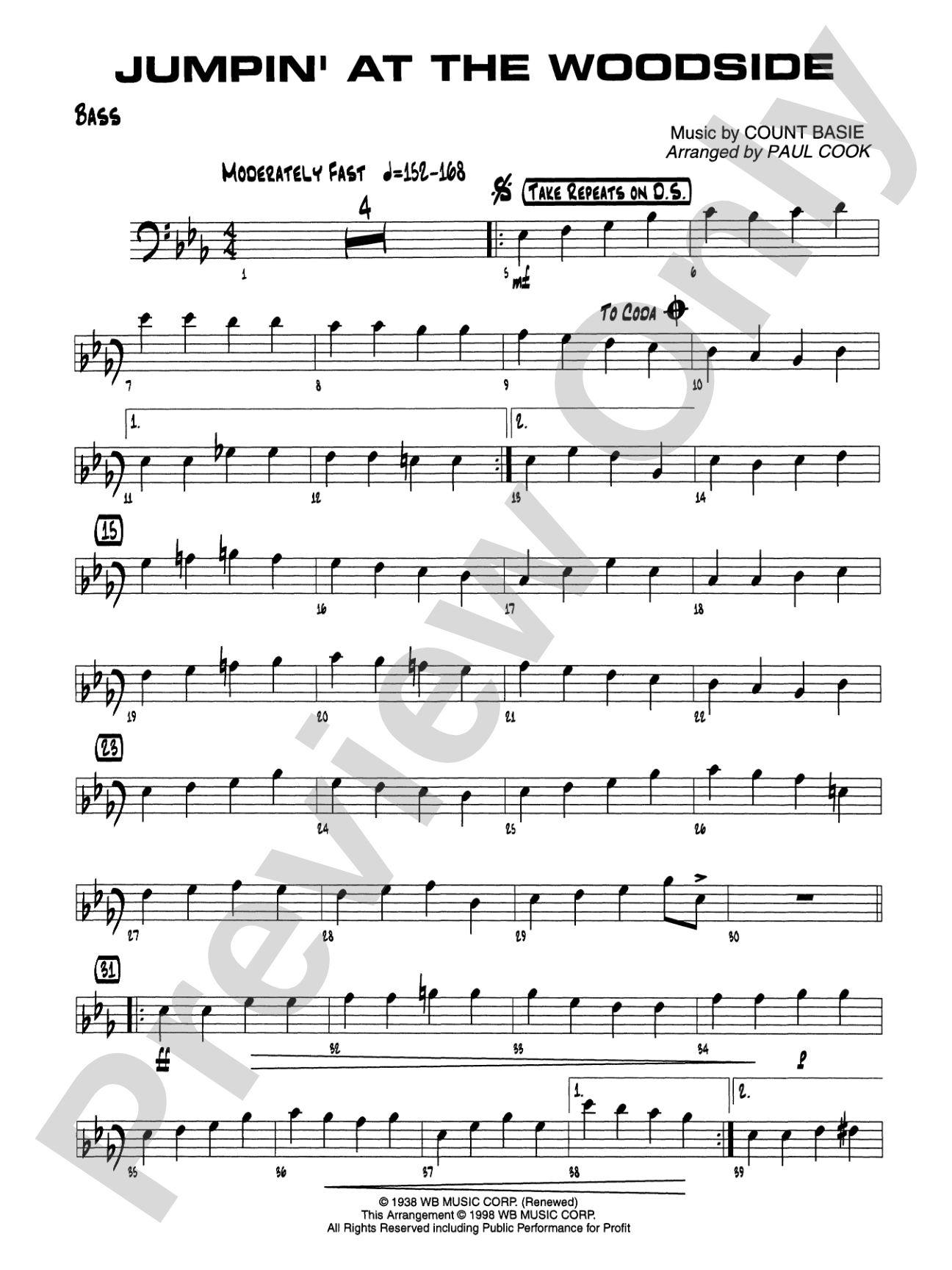 Jumpin' at the Woodside: String Bass