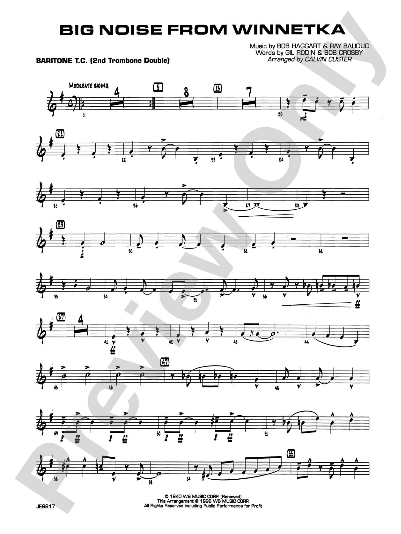 Big Noise from Winnetka: Baritone T.C.