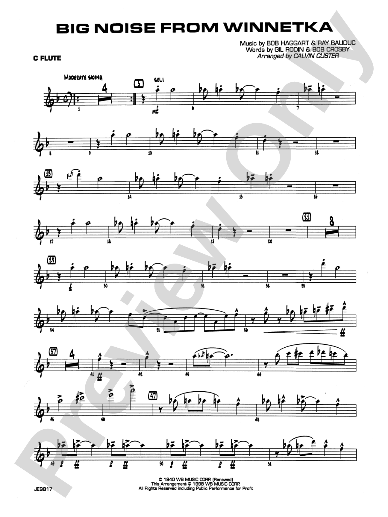Big Noise from Winnetka: Flute