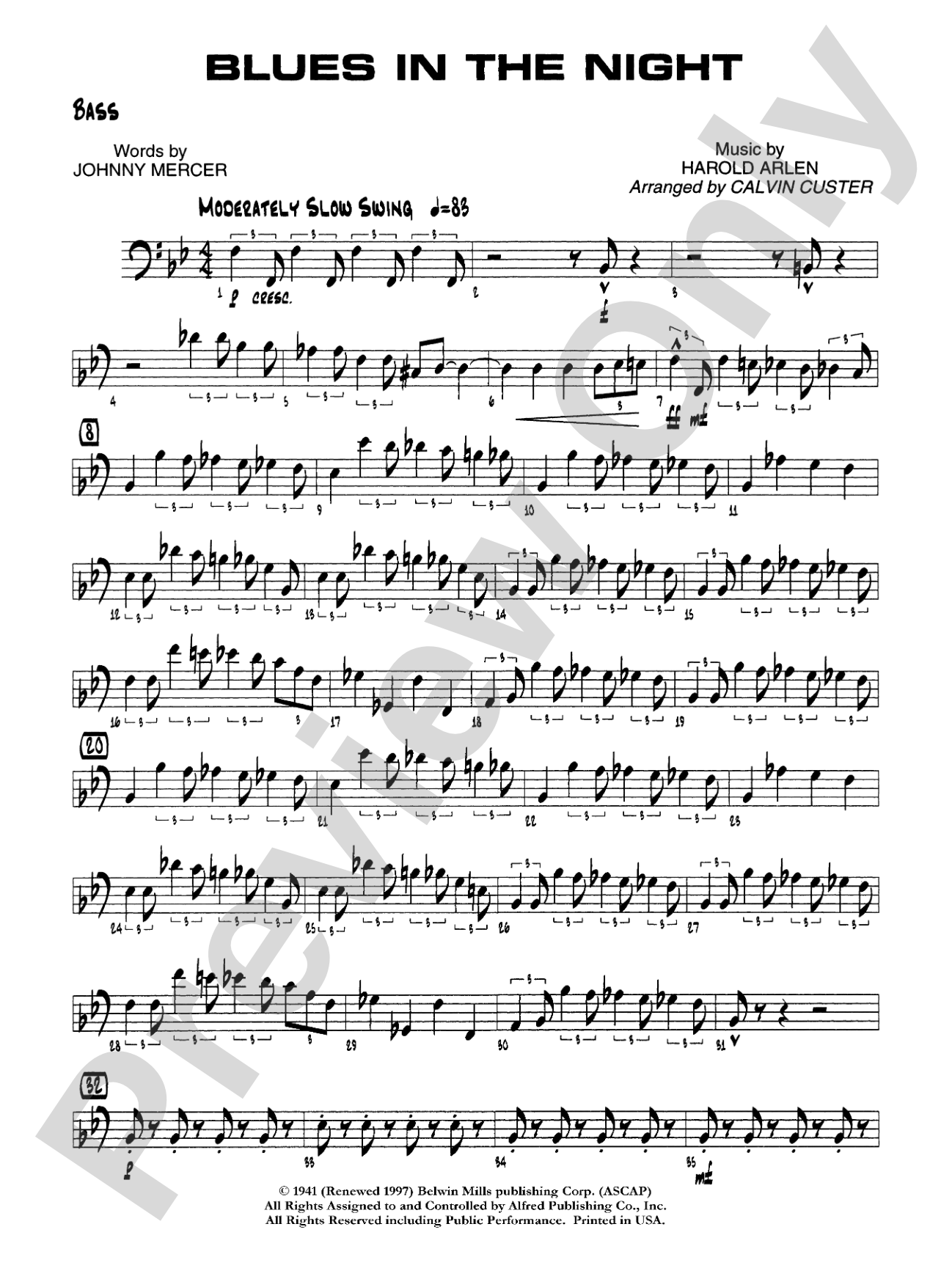 Blues in the Night: String Bass