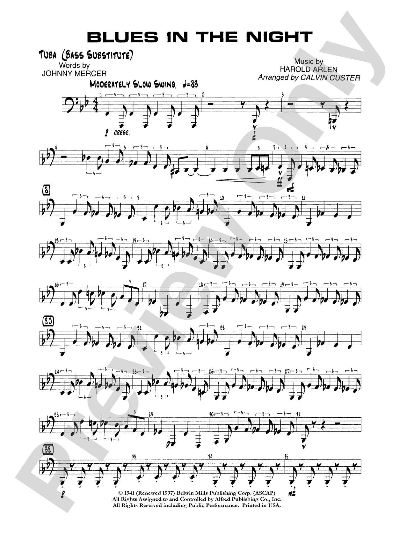 Blues in the Night: 2nd Tuba