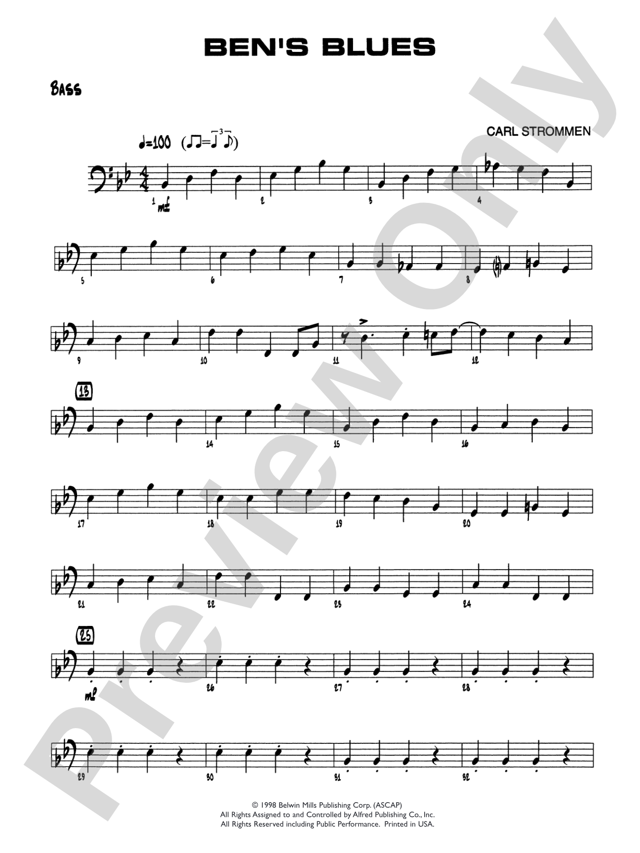 Ben's Blues: String Bass