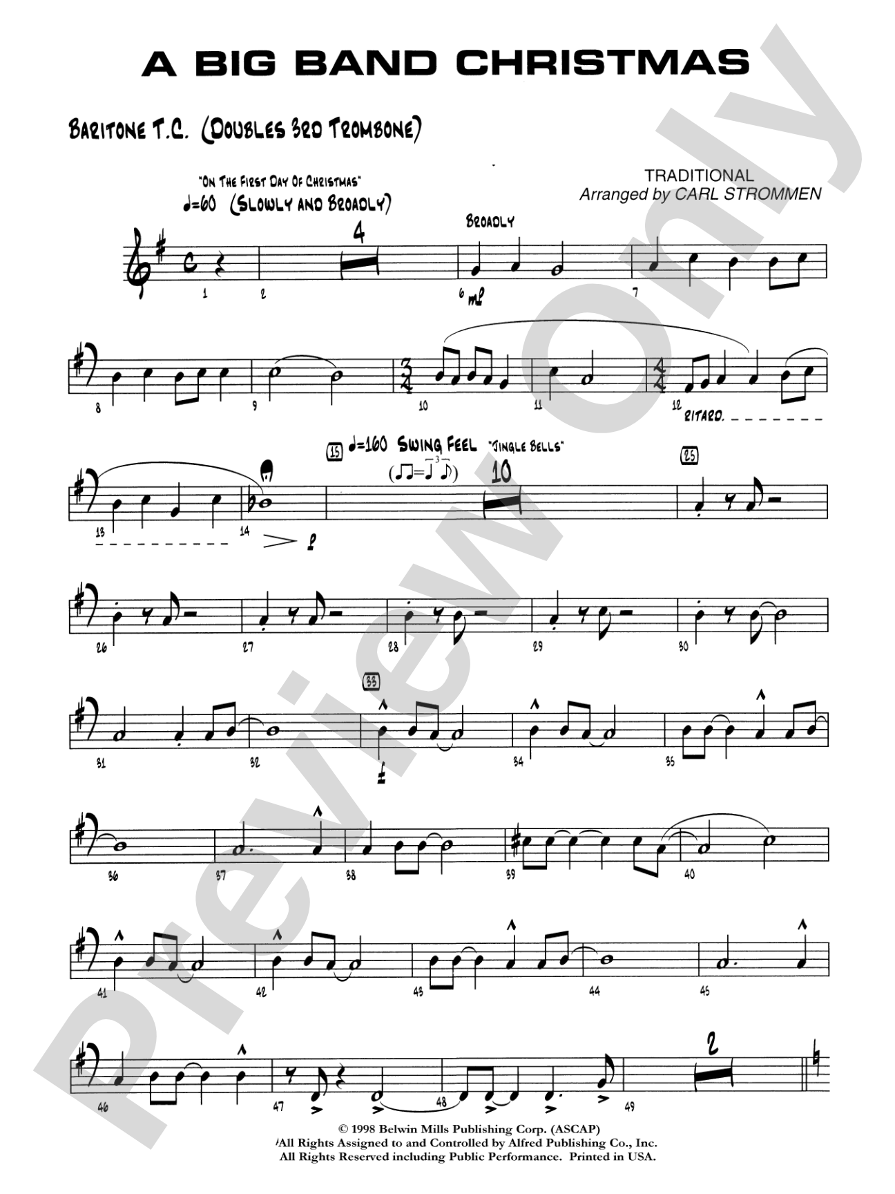 A Big Band Christmas: Baritone T.C.