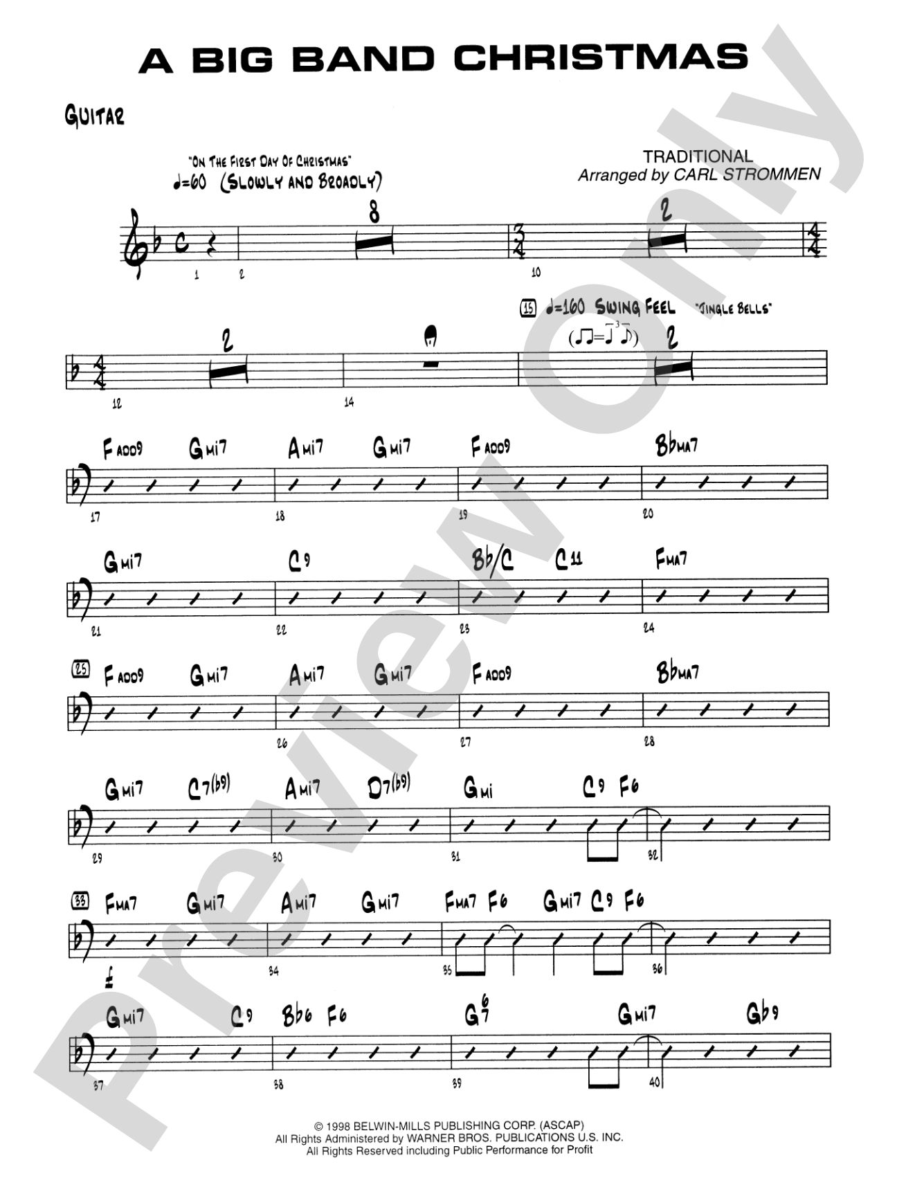 A Big Band Christmas: Guitar