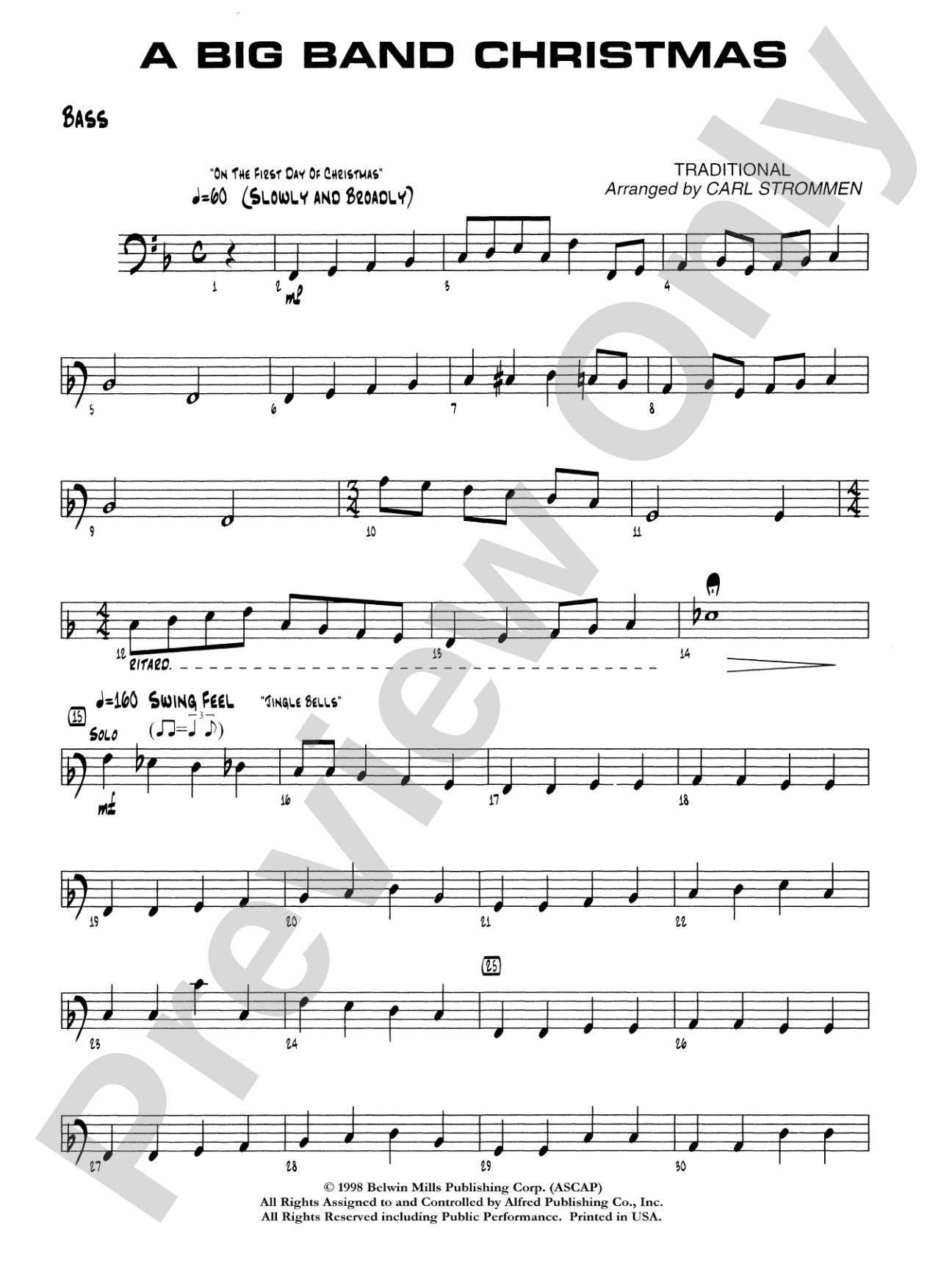 A Big Band Christmas: String Bass