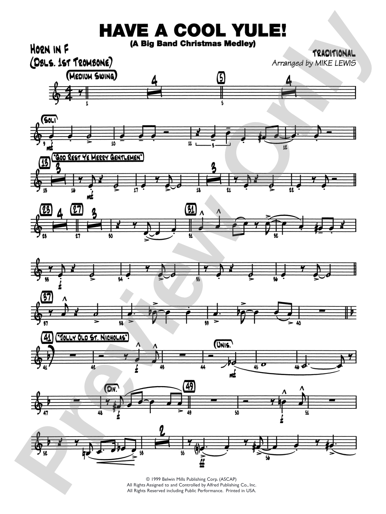 Have a Cool Yule: 1st F Horn