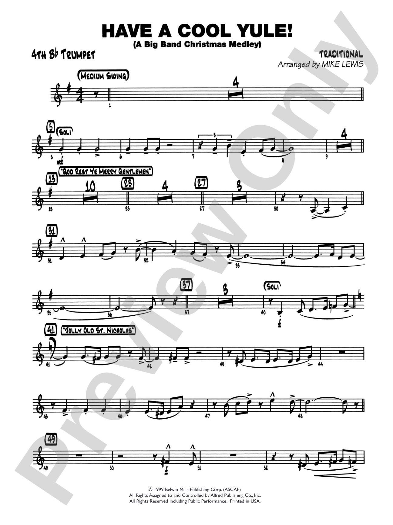 Have a Cool Yule: 4th B-flat Trumpet