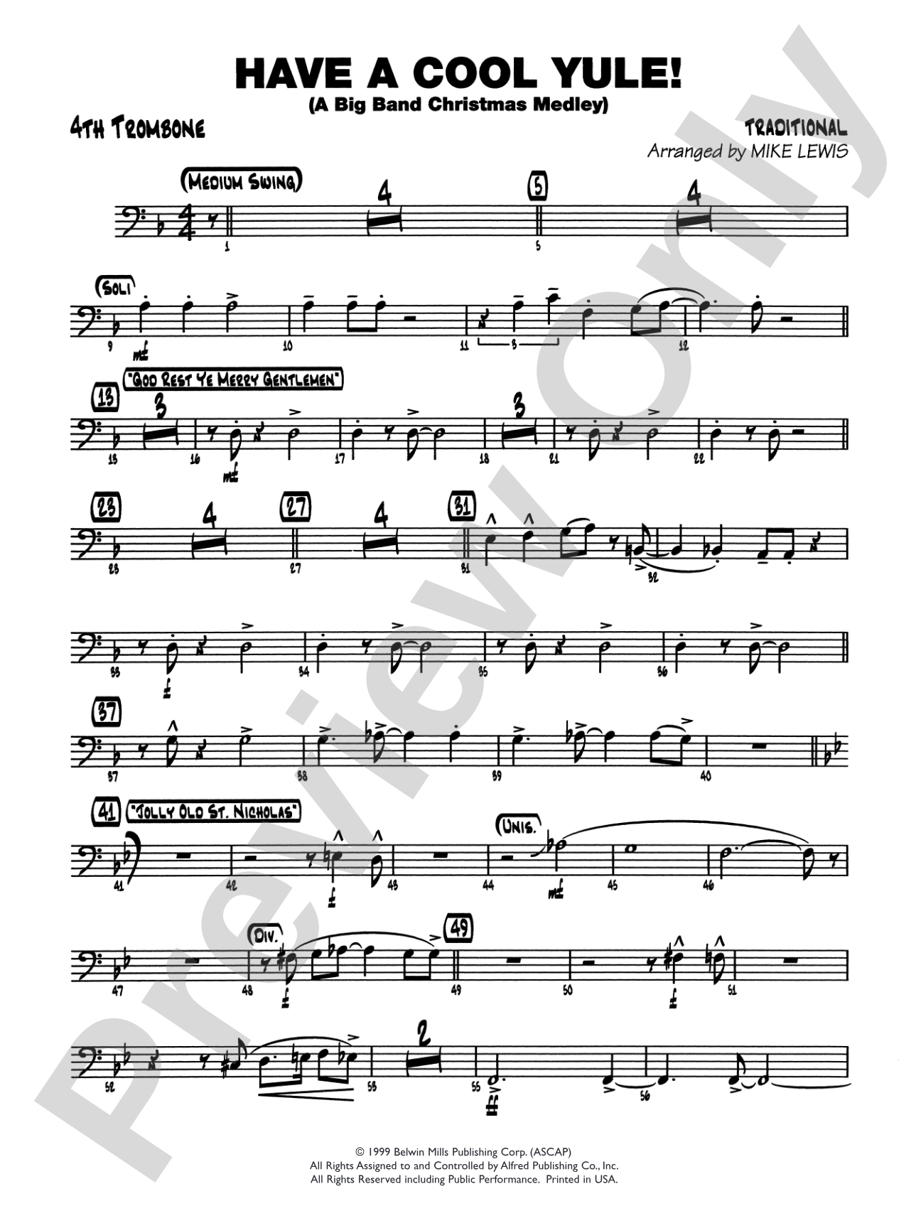 Have a Cool Yule: 4th Trombone