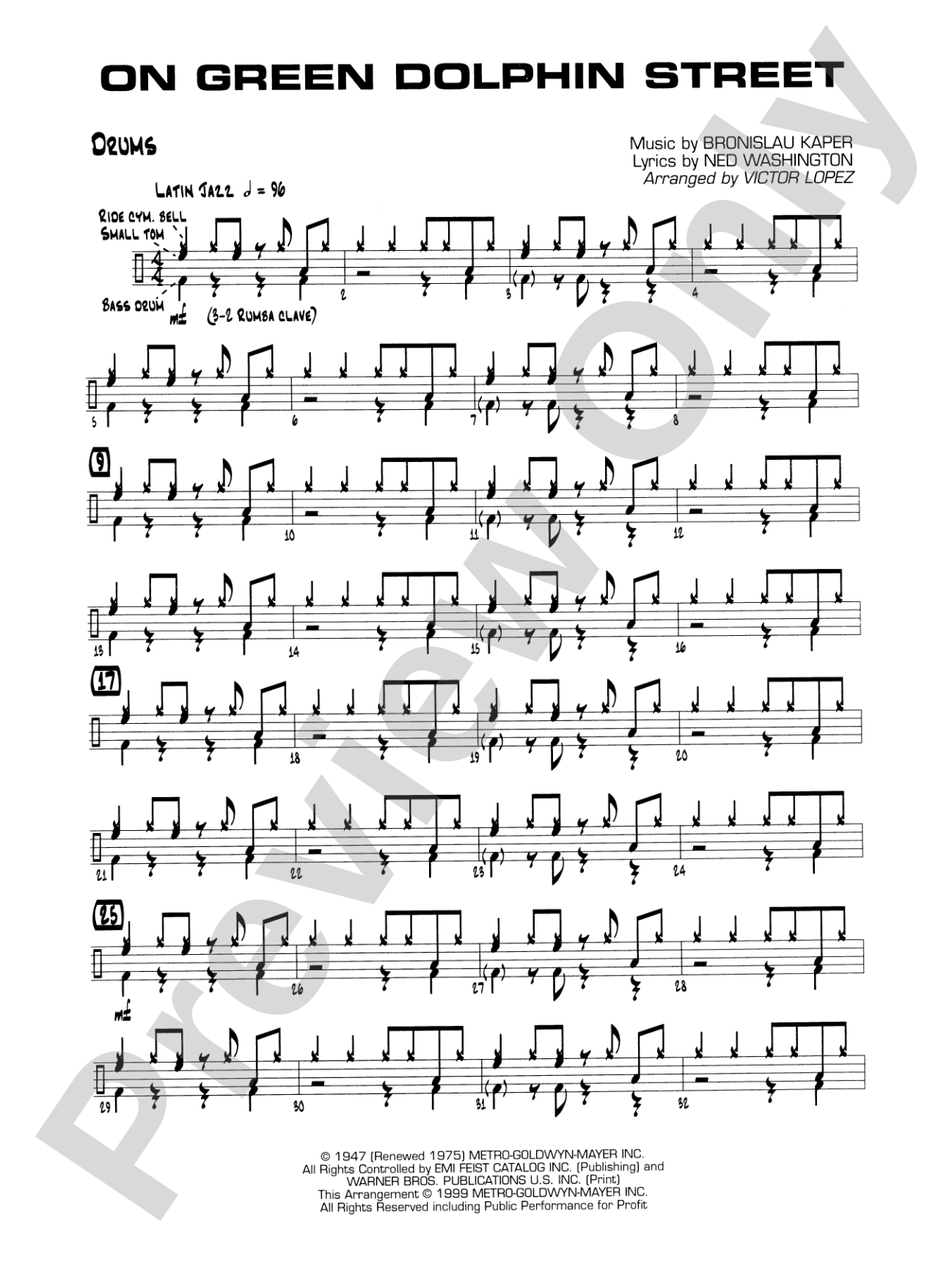 On Green Dolphin Street: Drums