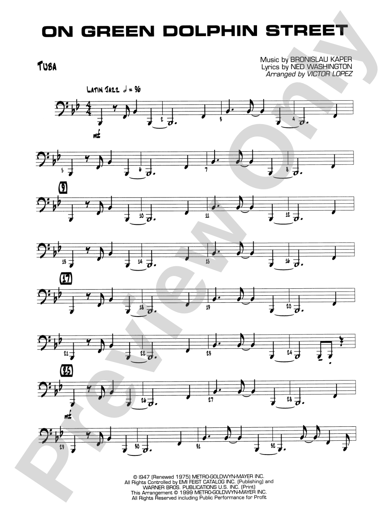 On Green Dolphin Street: Tuba