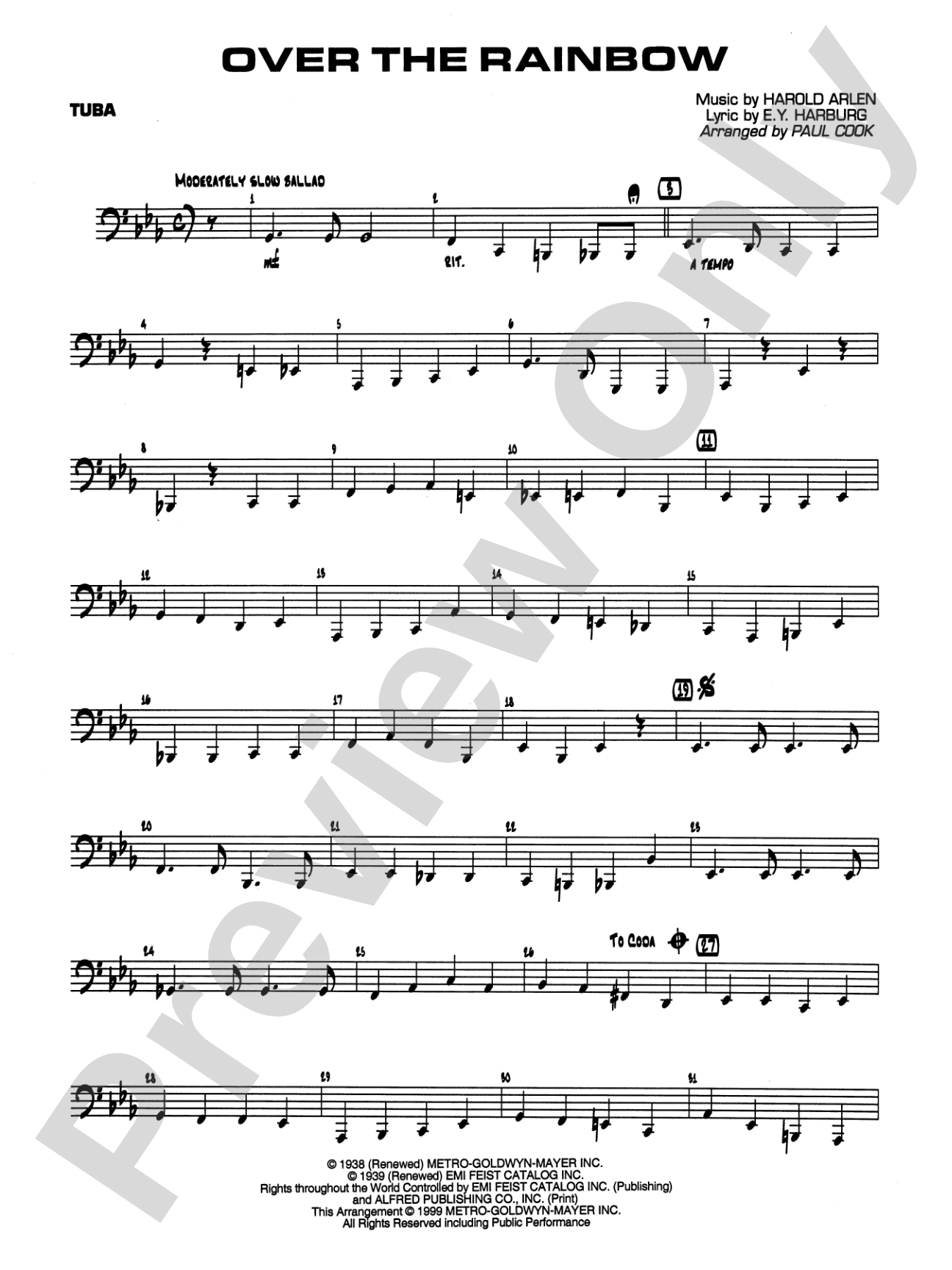 Over the Rainbow: Tuba