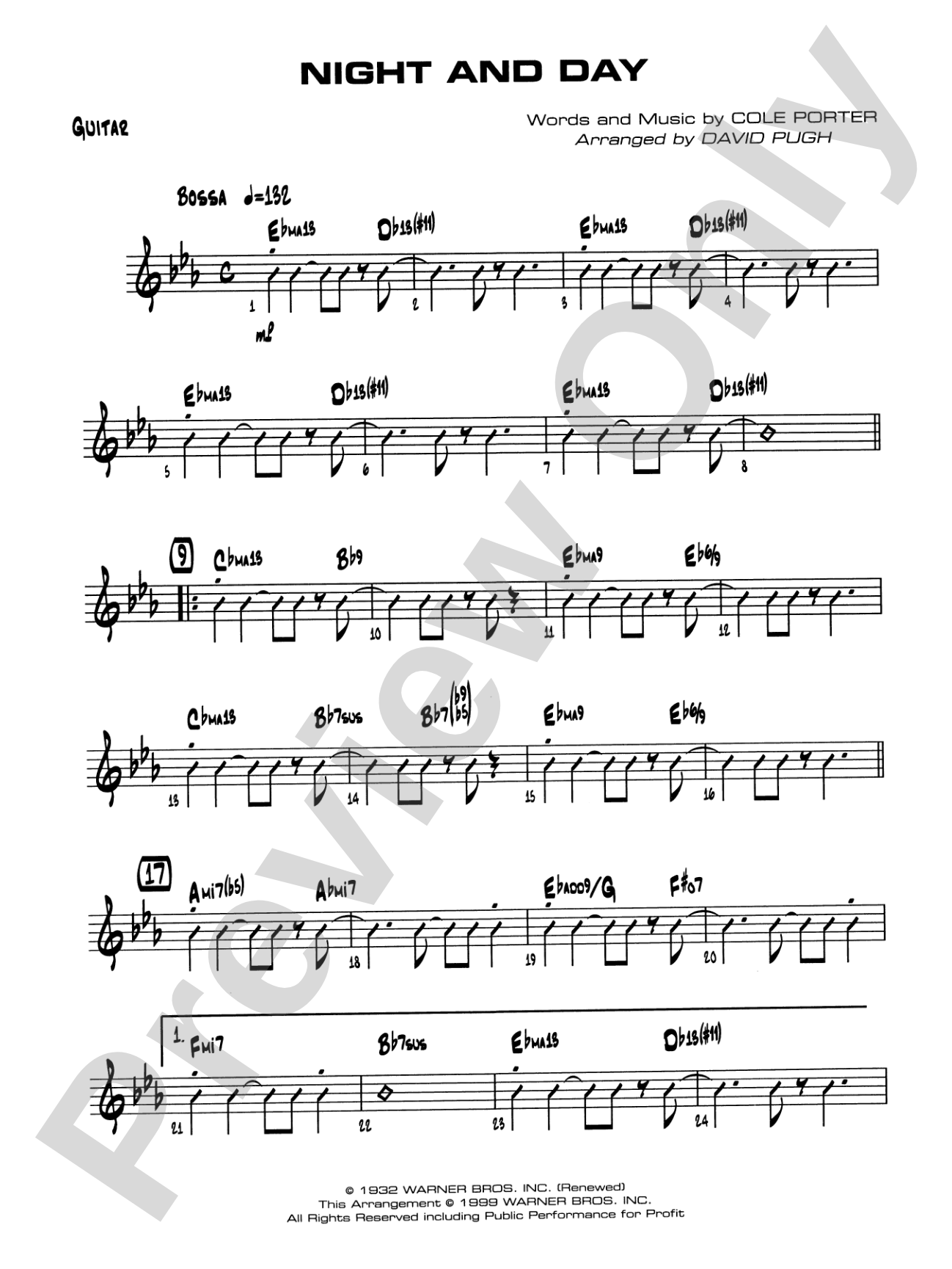 Night and Day: Guitar