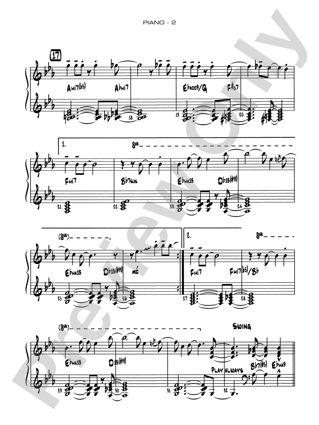 Night and Day: Piano Accompaniment