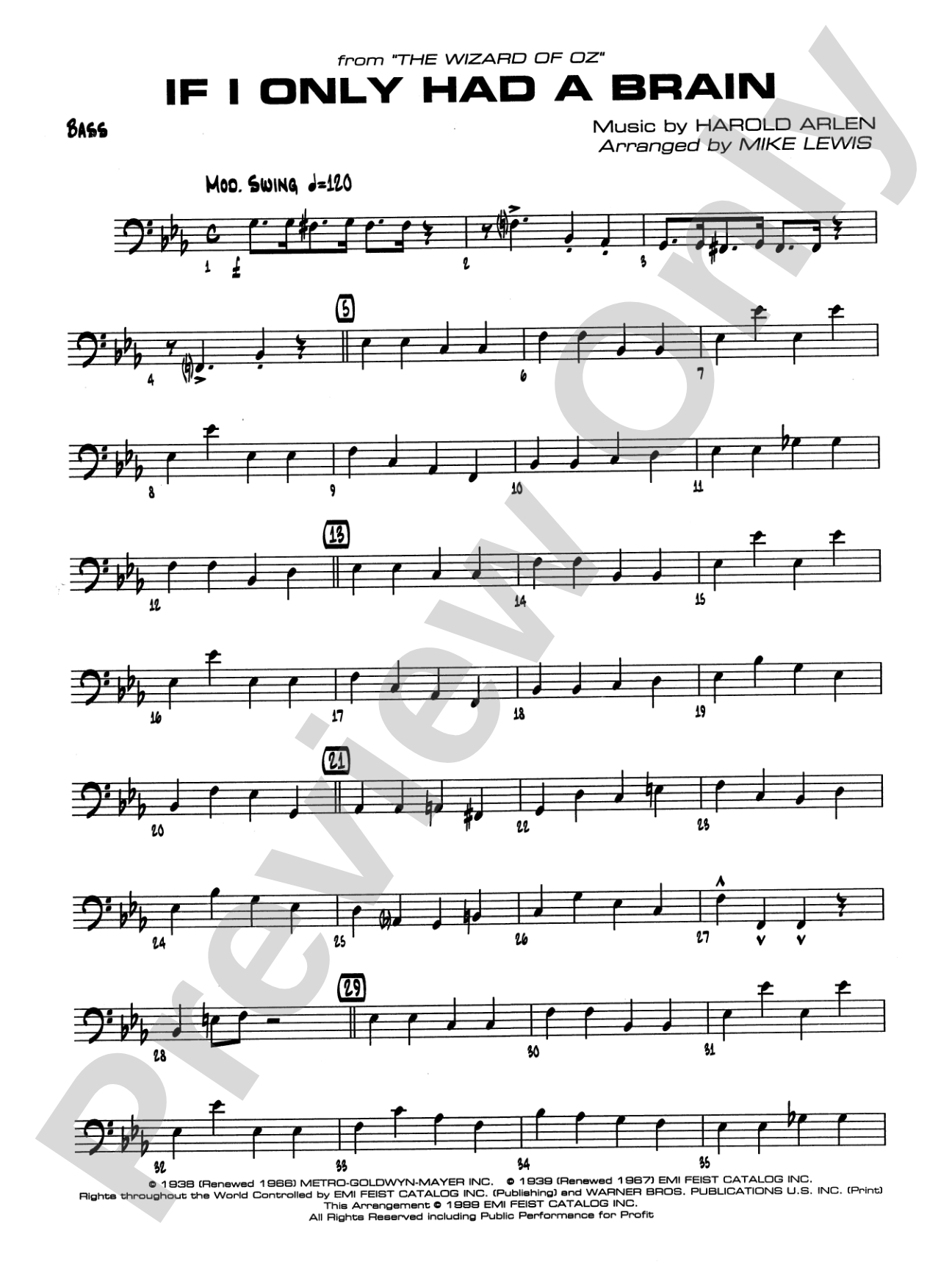 If I Only Had a Brain: String Bass