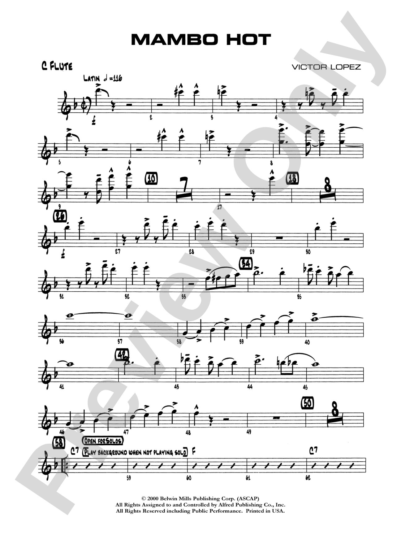 Mambo Hot: Flute