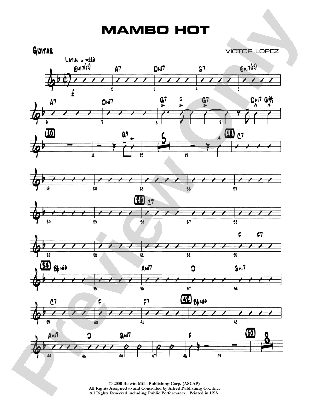 Mambo Hot: Guitar