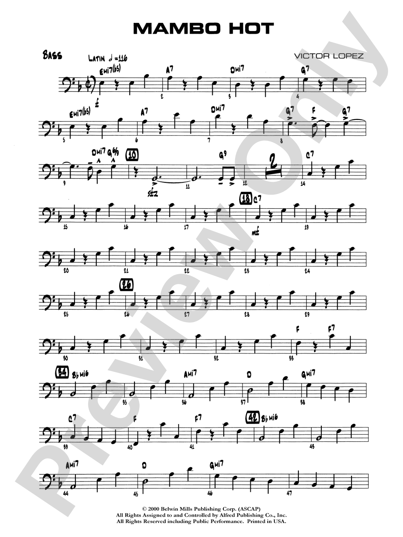 Mambo Hot: String Bass