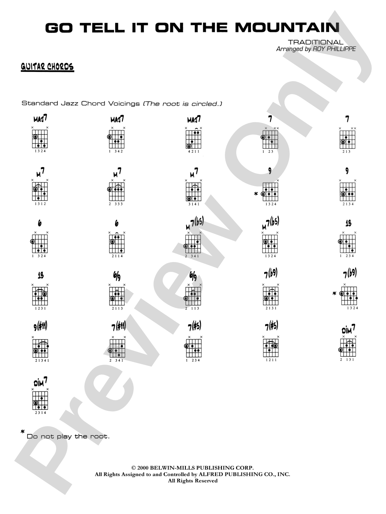 Go Tell It on the Mountain: Guitar Chords