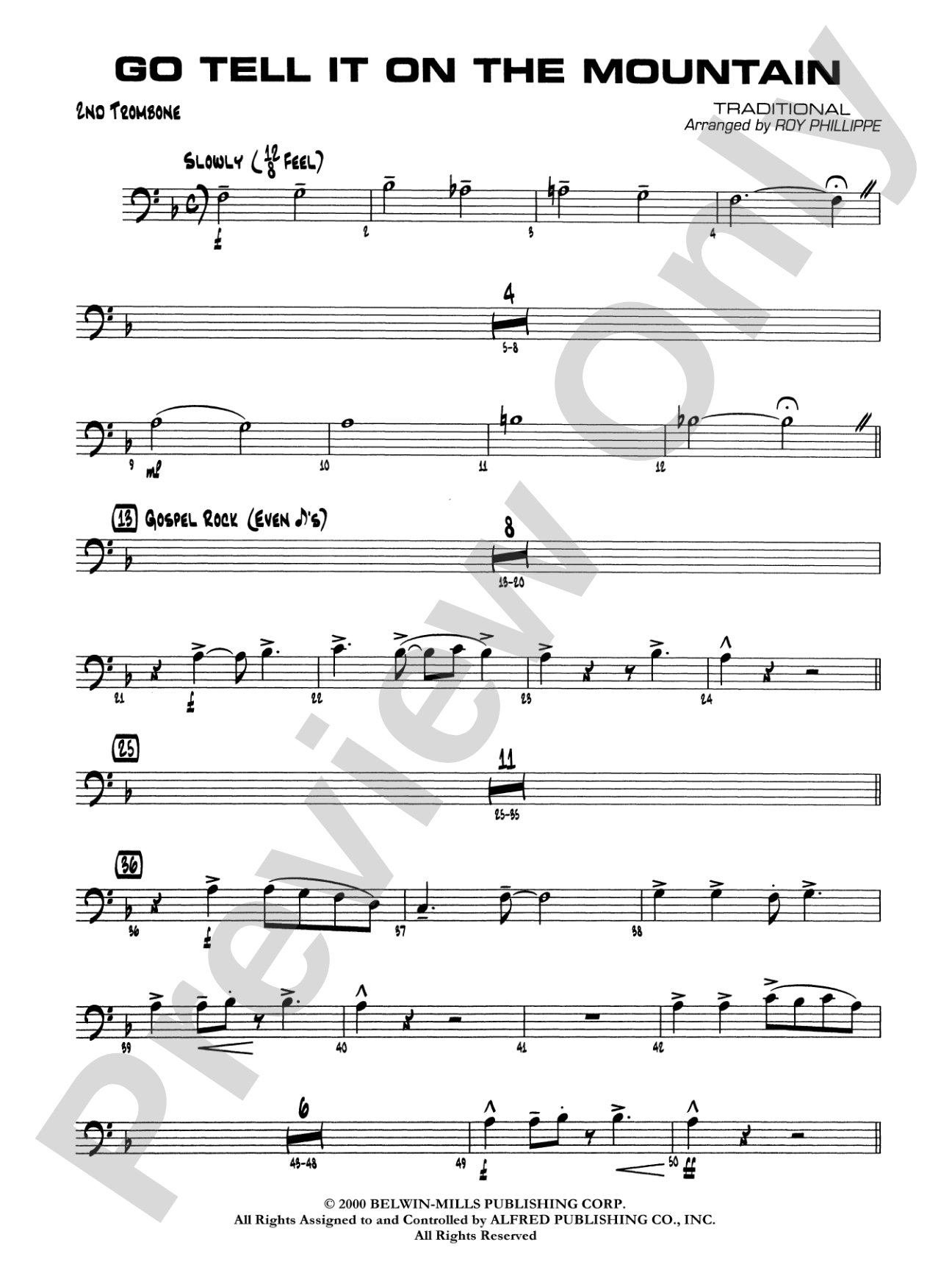 Go Tell It on the Mountain: 2nd Trombone