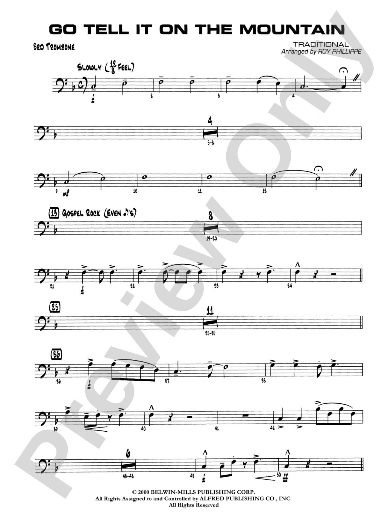 Go Tell It on the Mountain: 3rd Trombone