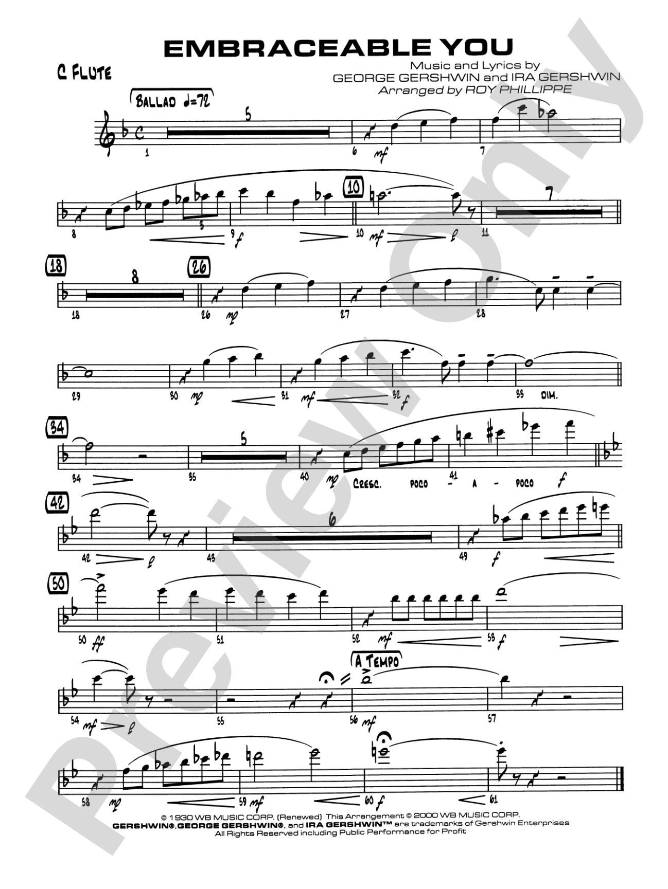Embraceable You: Flute