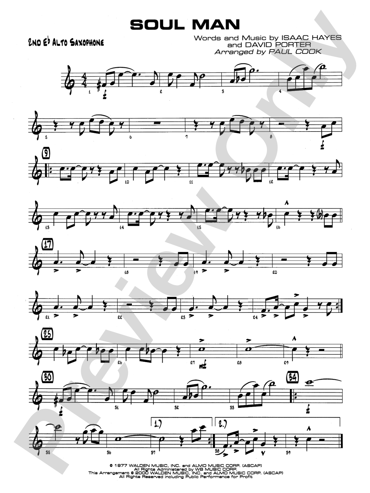 Soul Man: 2nd E-flat Alto Saxophone