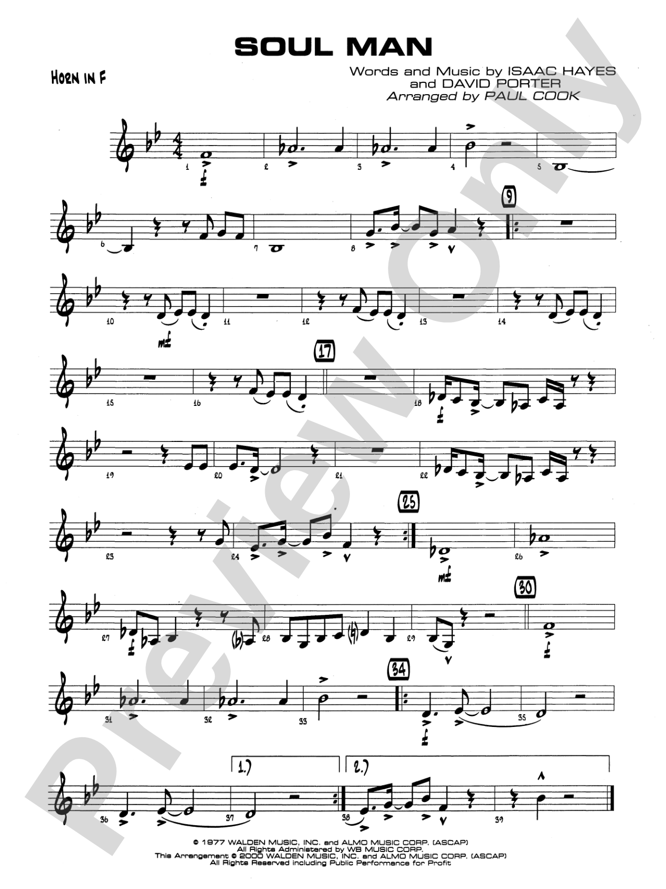 Soul Man: 1st F Horn