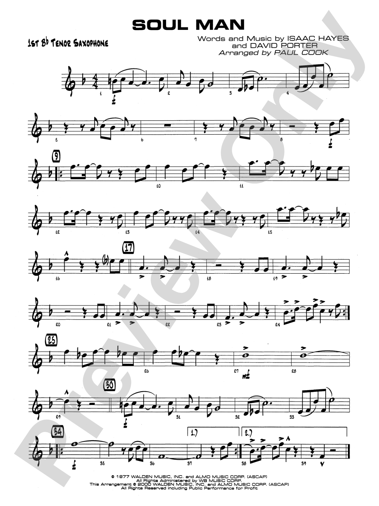 Soul Man: B-flat Tenor Saxophone