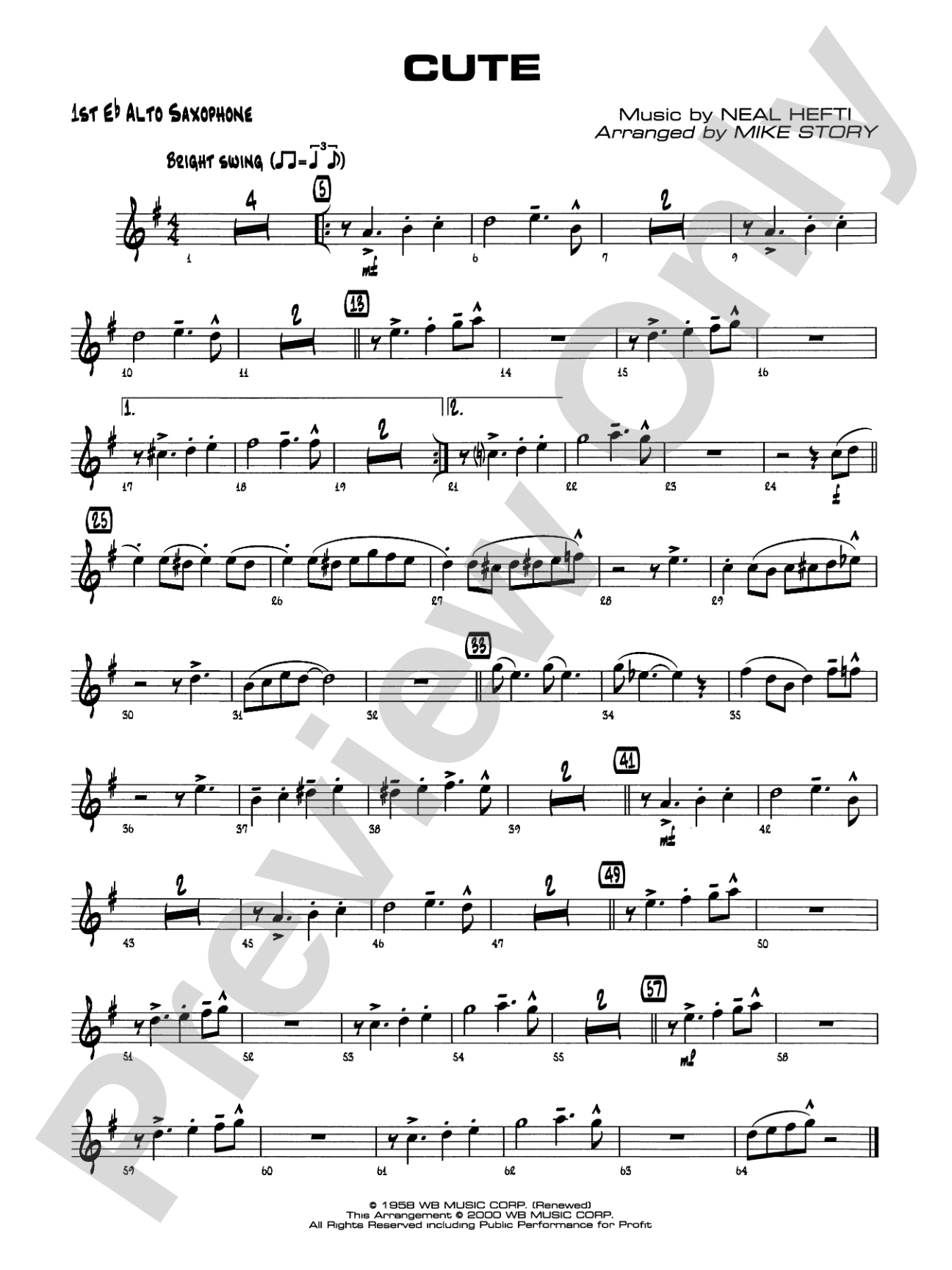 Cute: E-flat Alto Saxophone