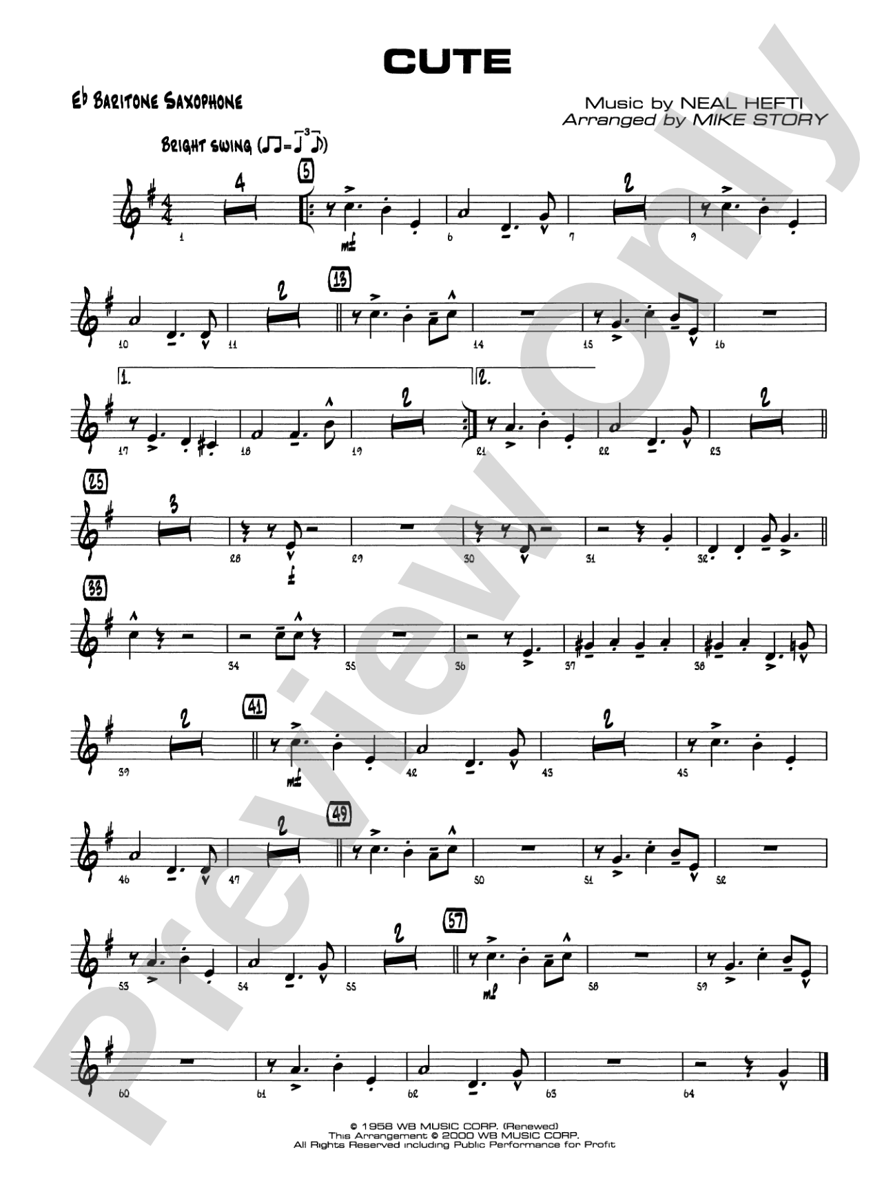 Cute: E-flat Baritone Saxophone