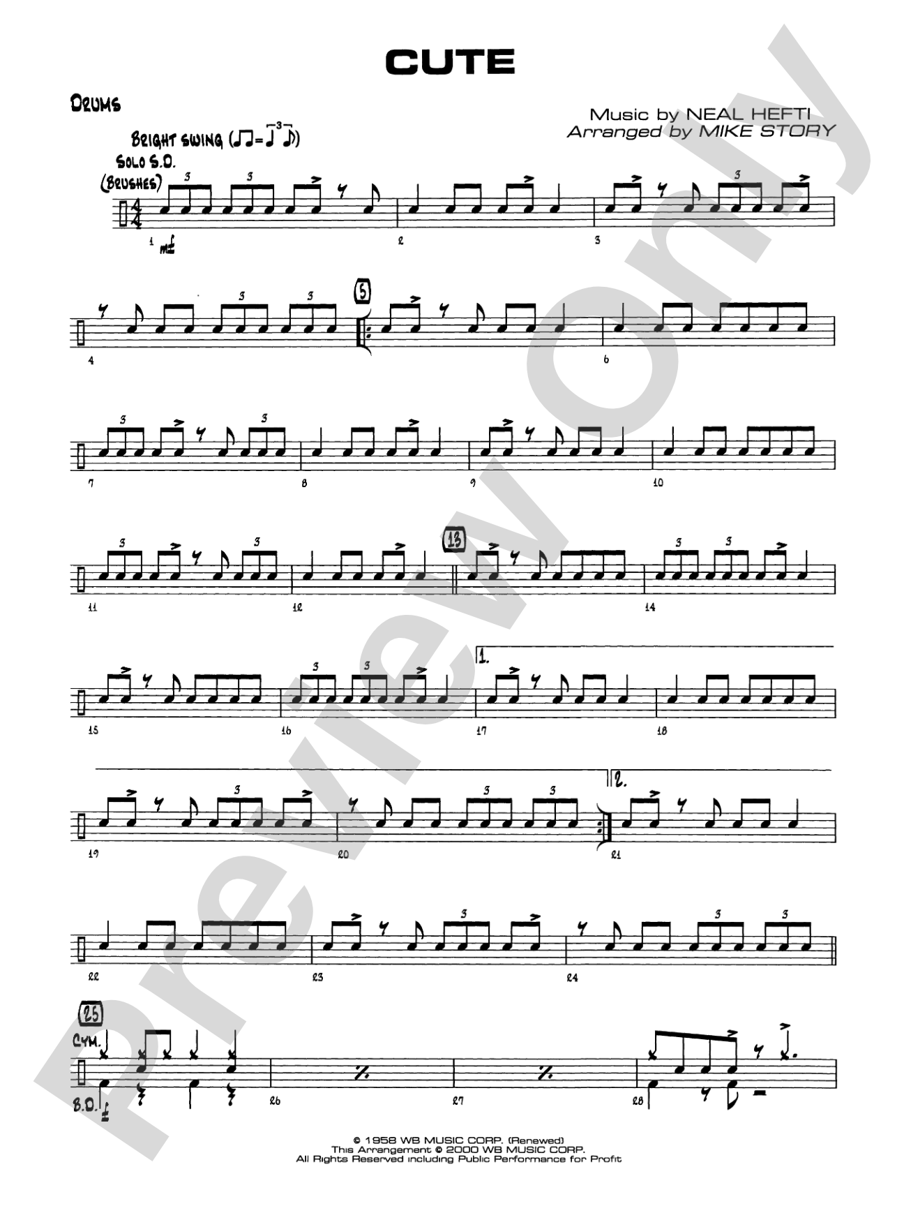 Cute: Drums