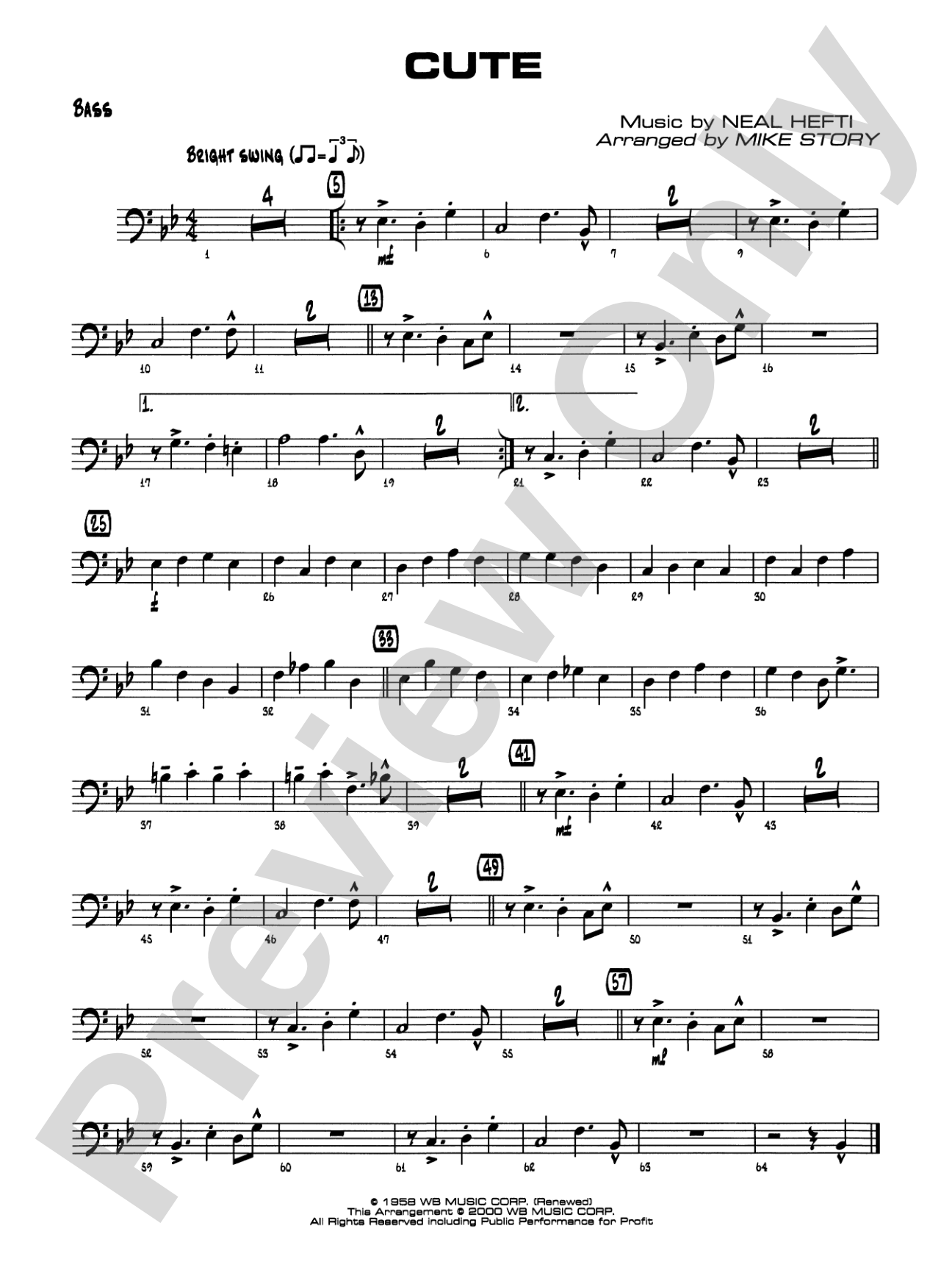 Cute: String Bass